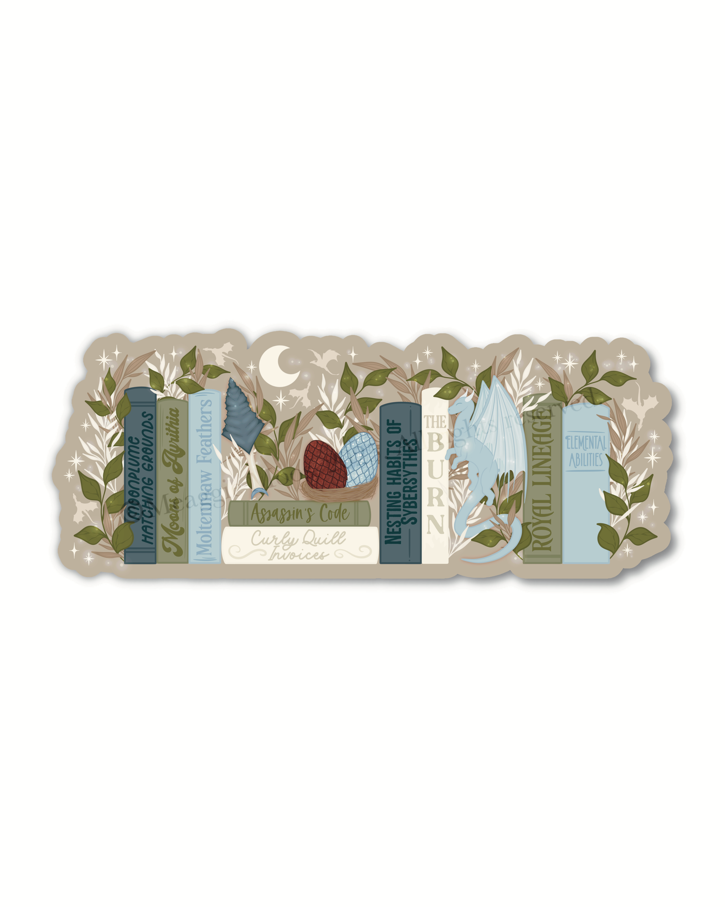 PREORDER | When The Moon Hatched Bookshelf Die-Cut Bookmark