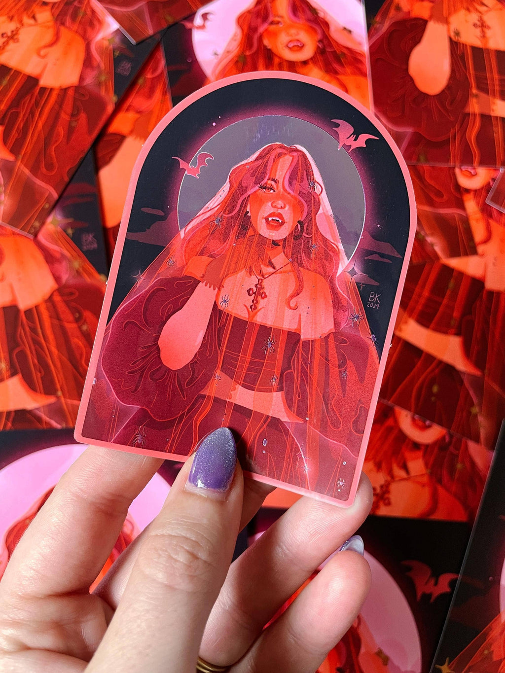 Vampire Bride Metallic Sticker