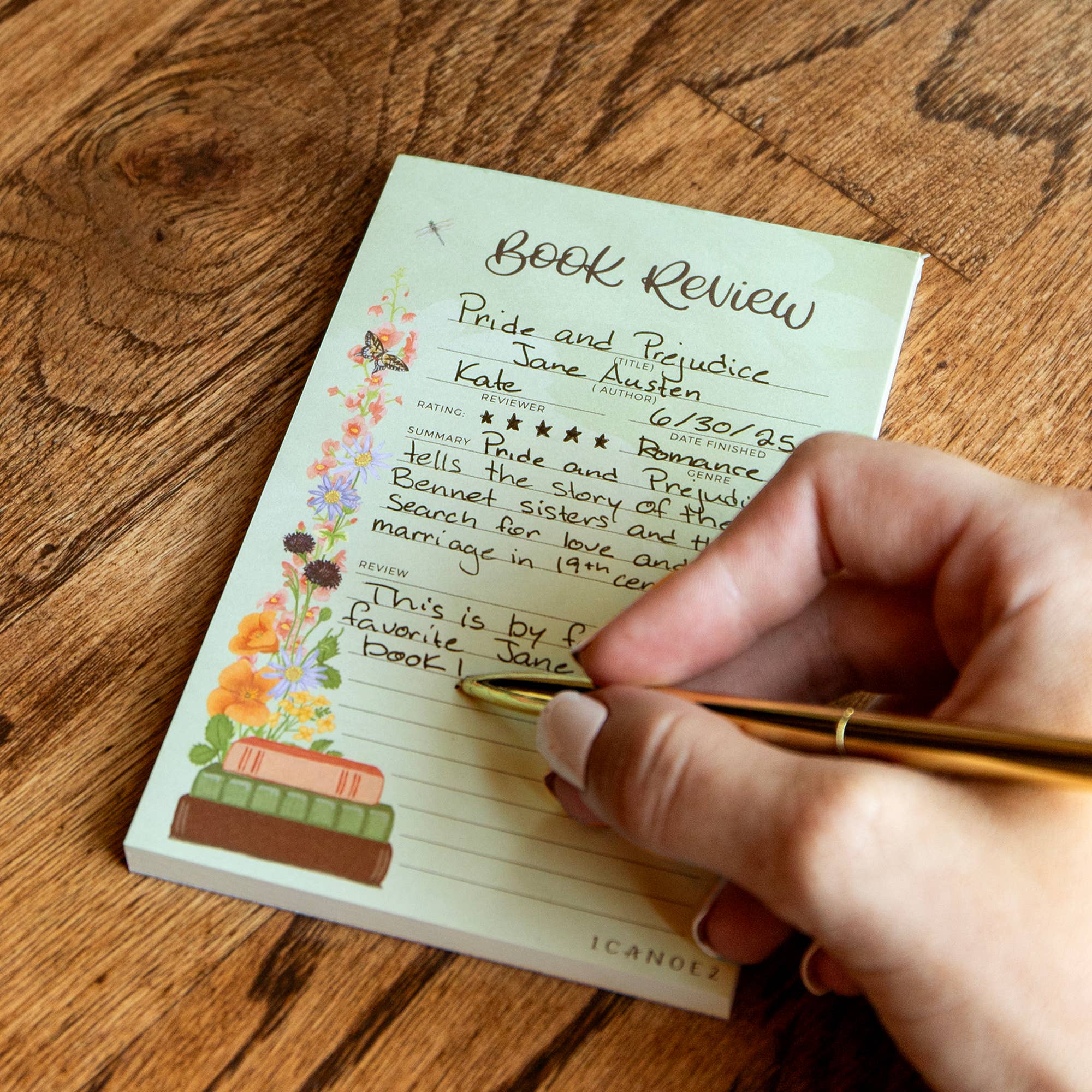 Book Review 4x6 Notepad