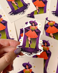Witch Portal Clear Back Sticker