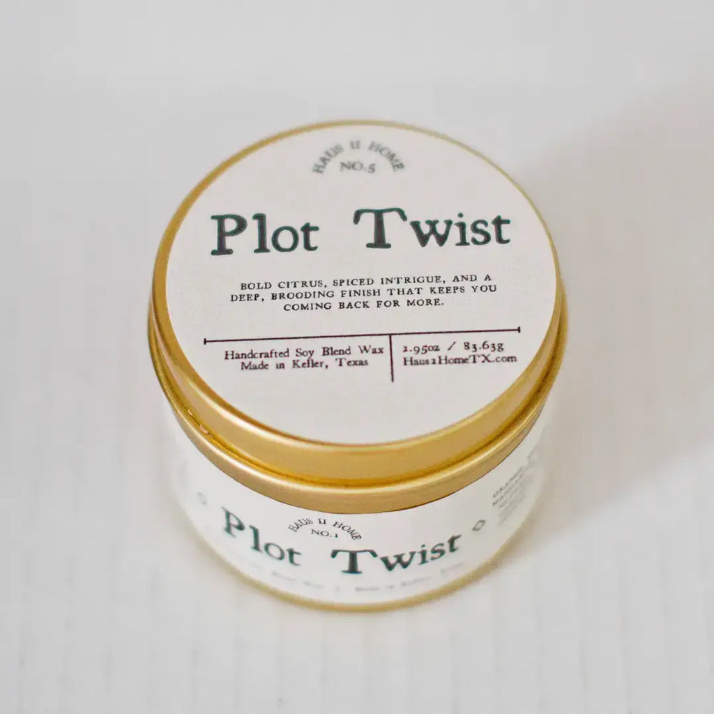 Hand-Poured Candle - Plot Twist
