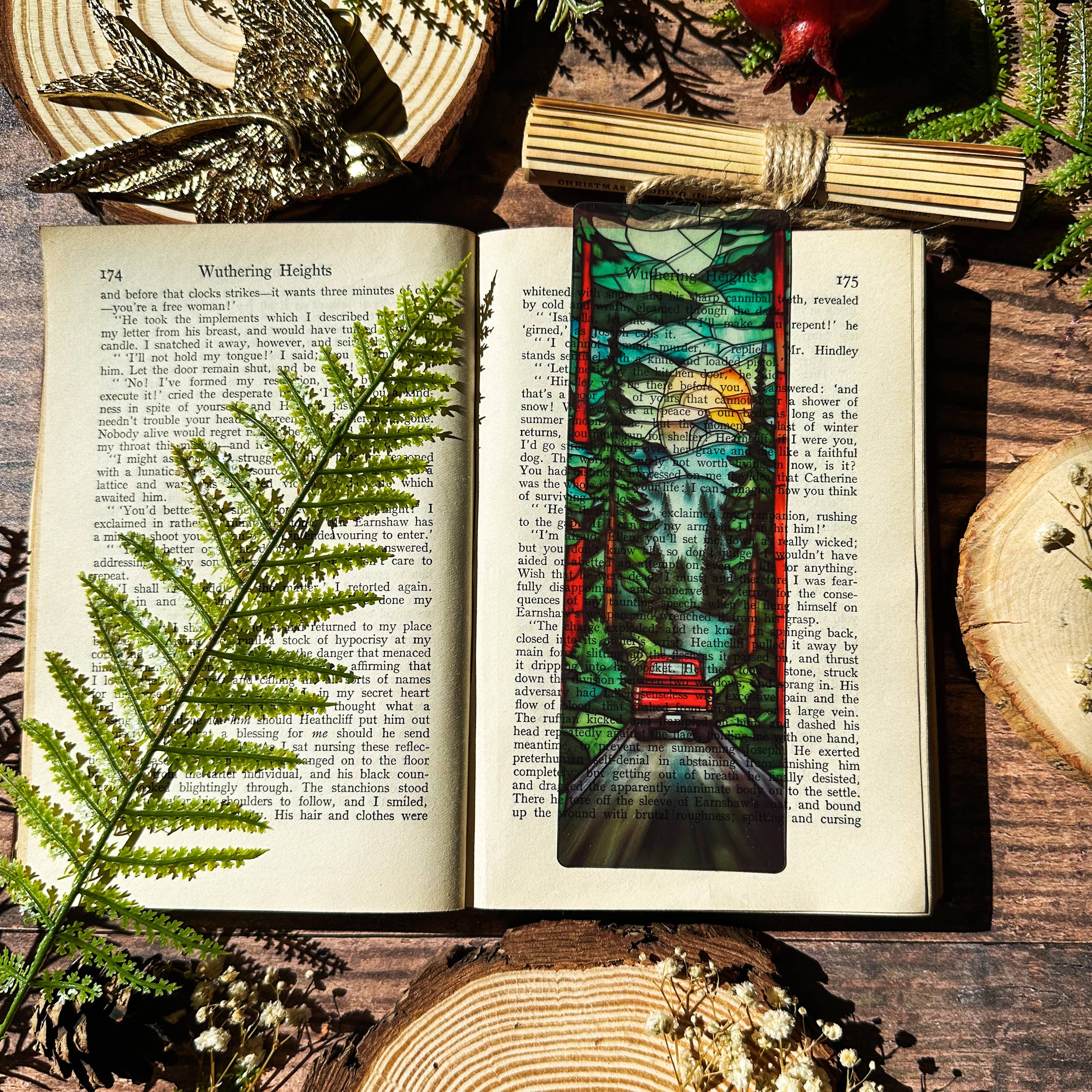 Red Truck Stained Glass Bookmarks