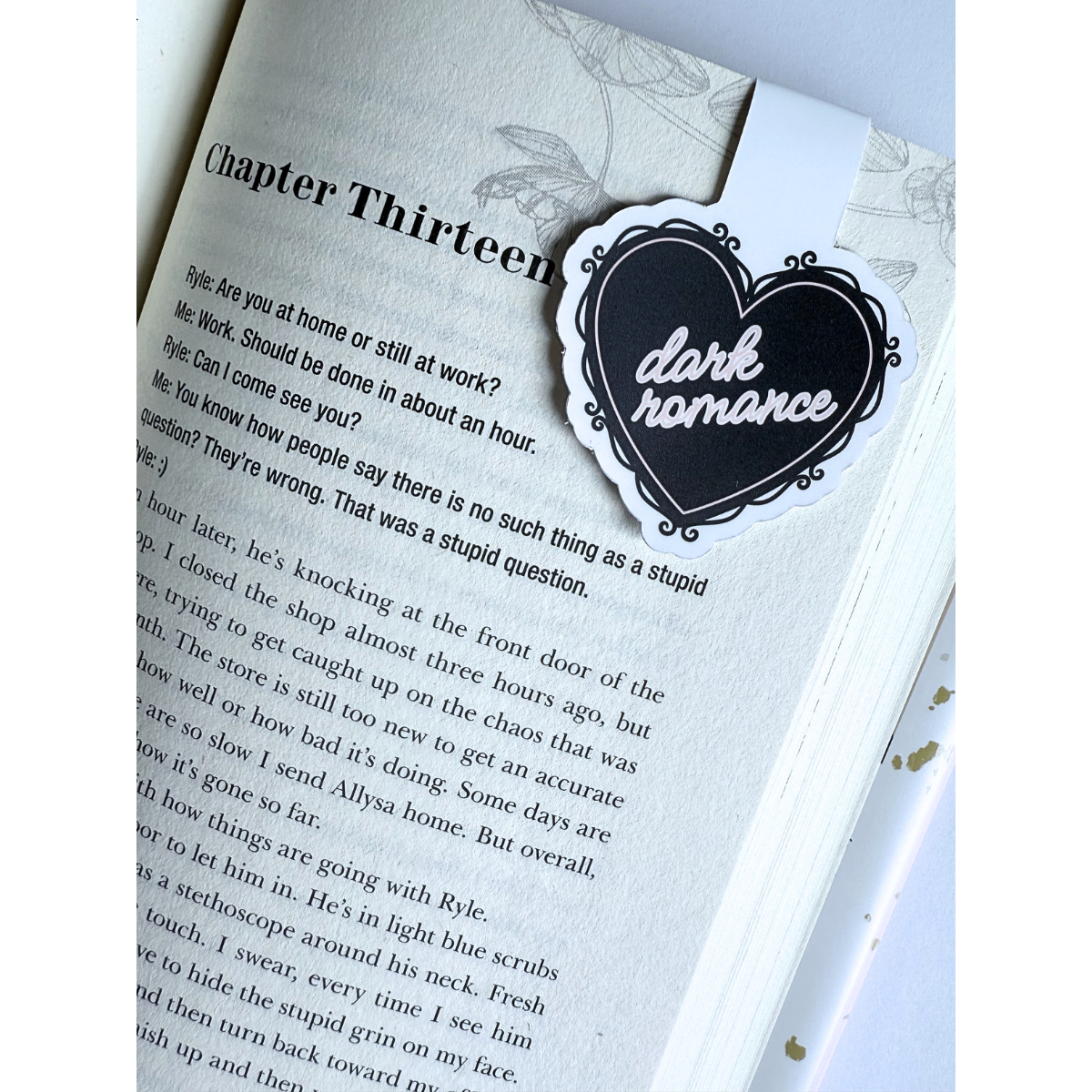 Dark Romance romantic magnetic bookmark