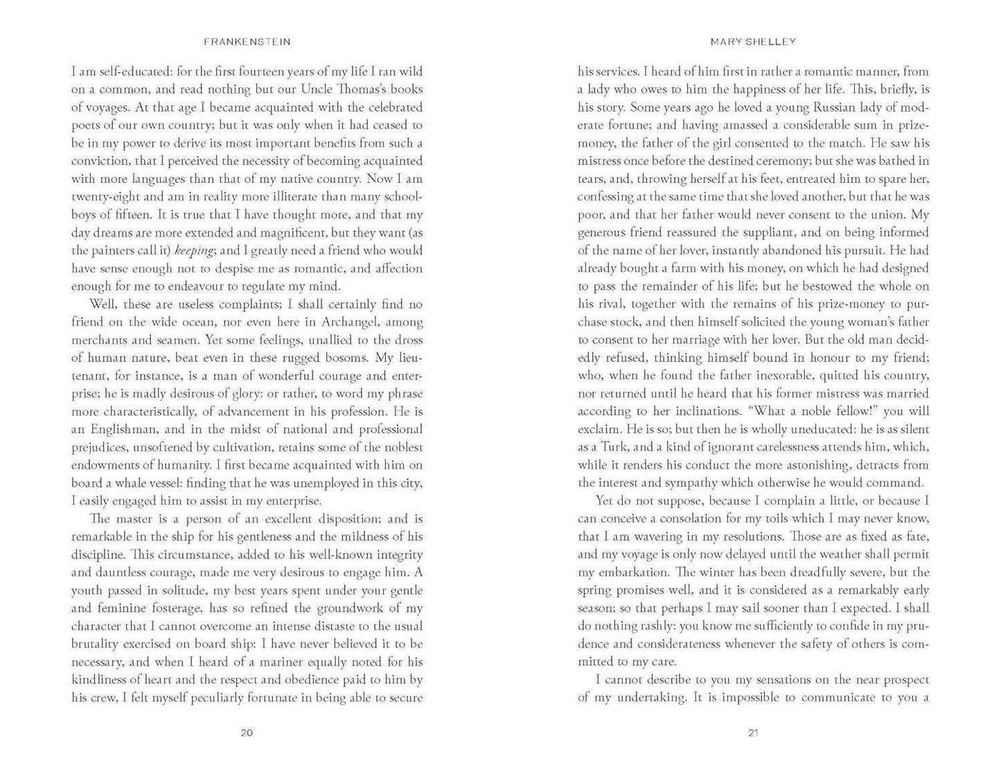 Frankenstein by Mary Shelley