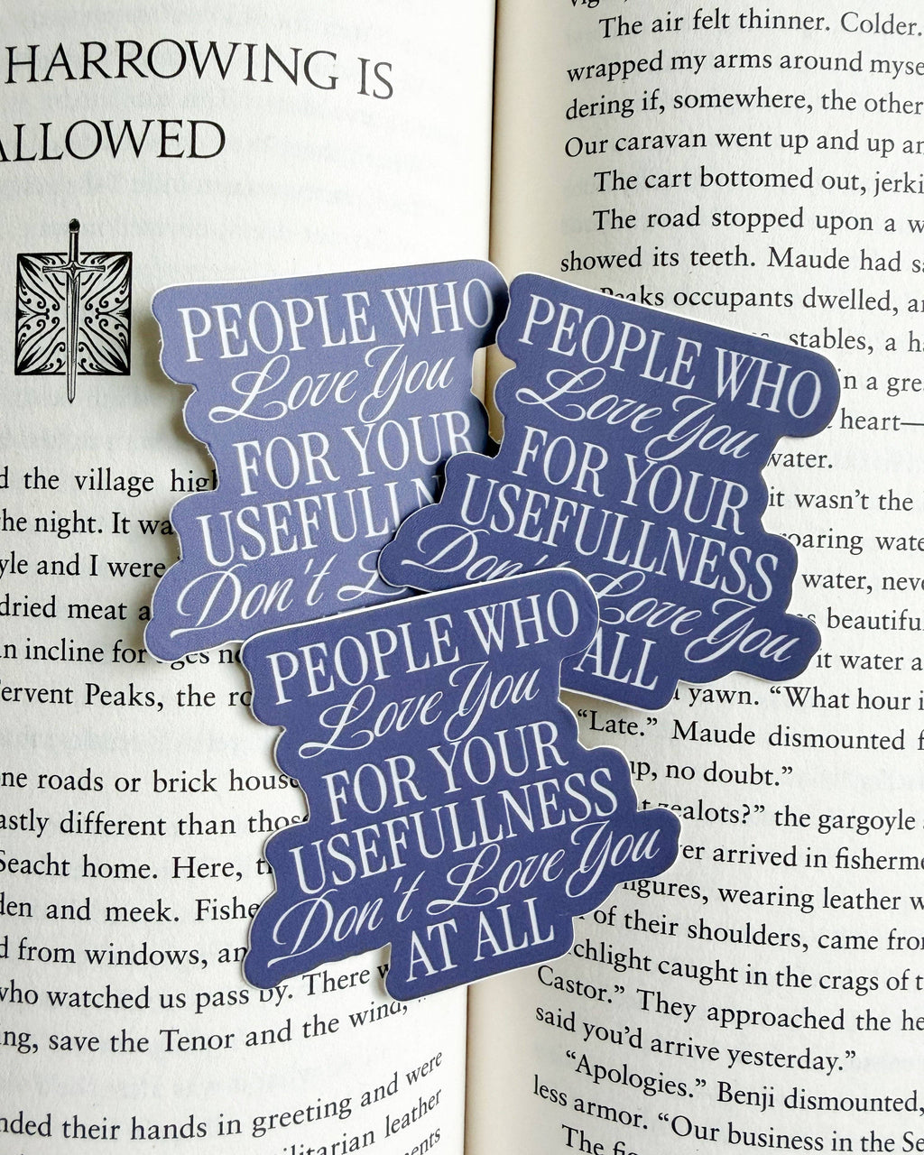The Knight and the Moth Quote Sticker