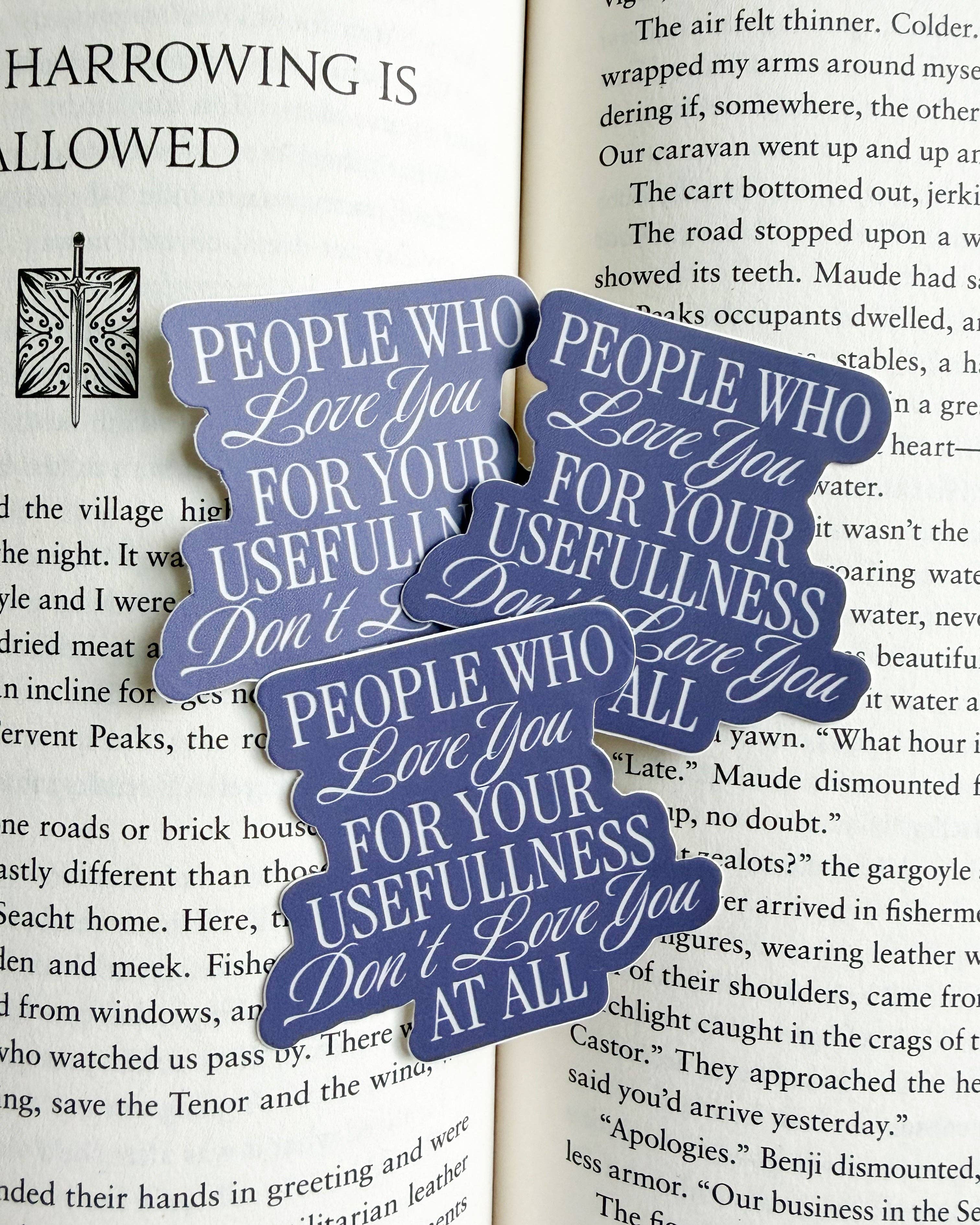 The Knight and the Moth Quote Sticker