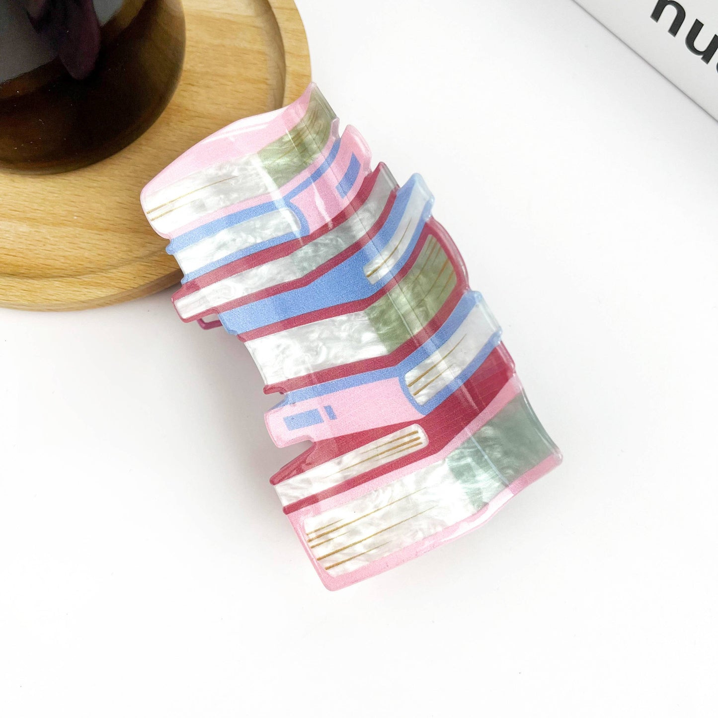 3.7'' Book Hair Clip