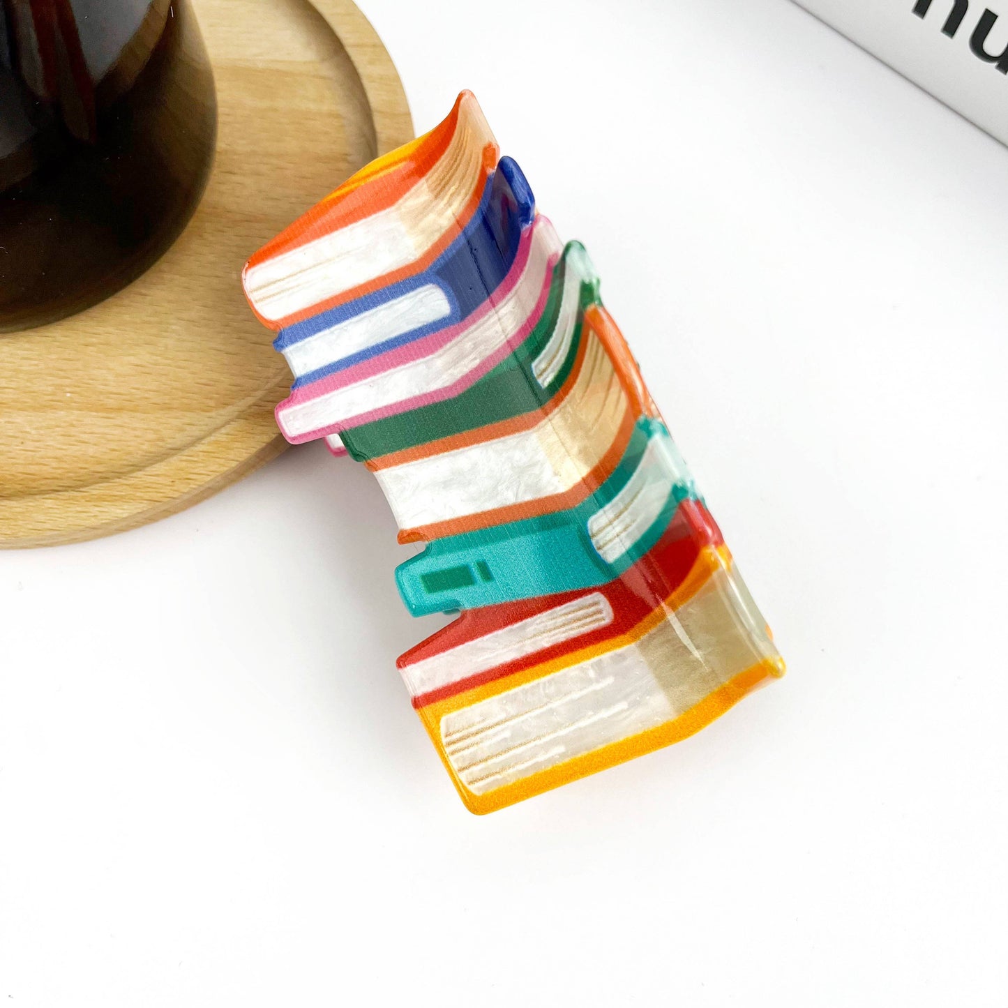 3.7'' Book Hair Clip