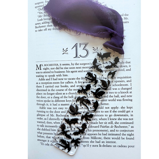 Fantasy dragon acrylic bookmark|dark fantasy|mystical|magic
