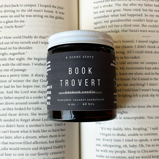 Booktrovert  -  Bookish Candle | Book Themed Candle