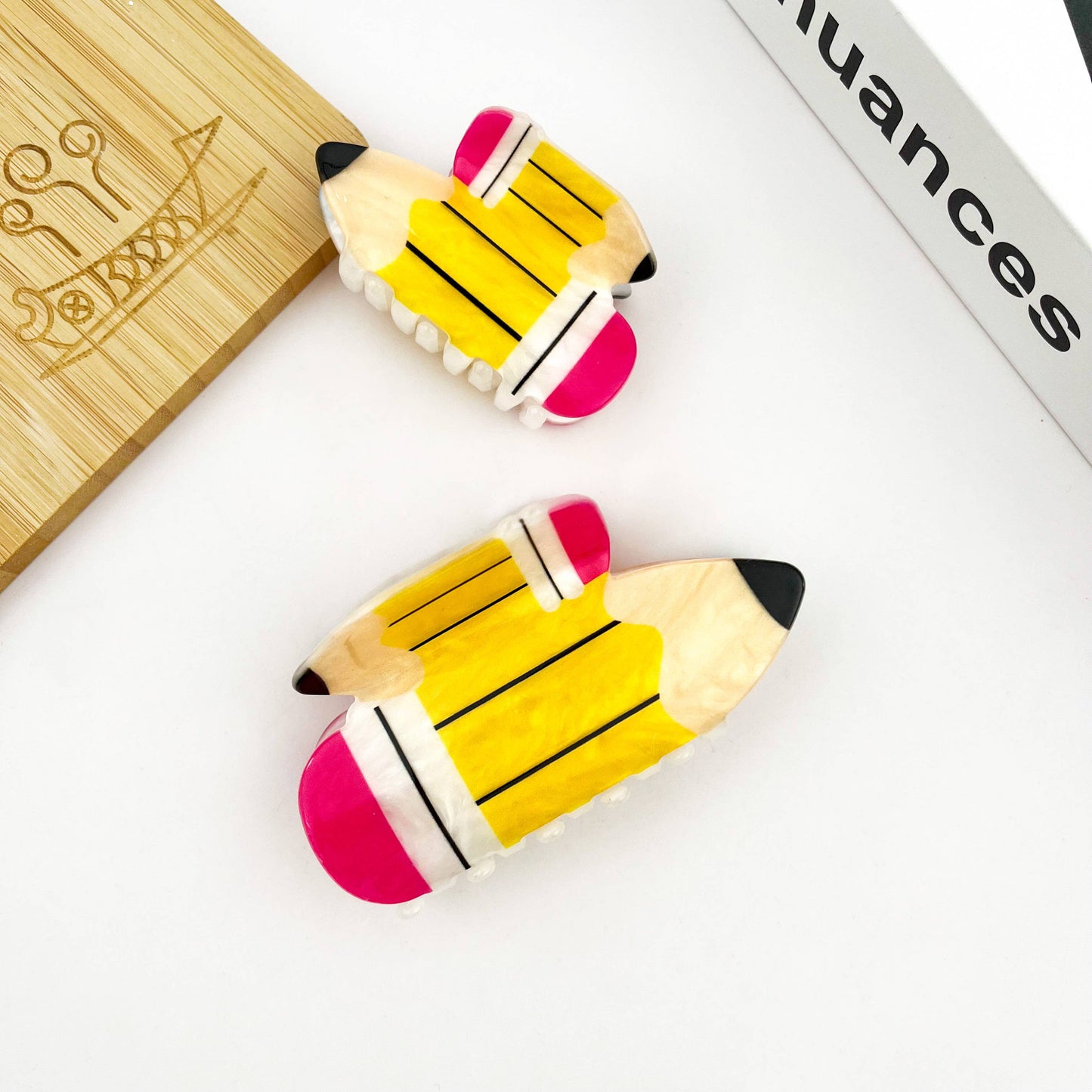 Pencil Claw Clip, Stationery Hair Clip