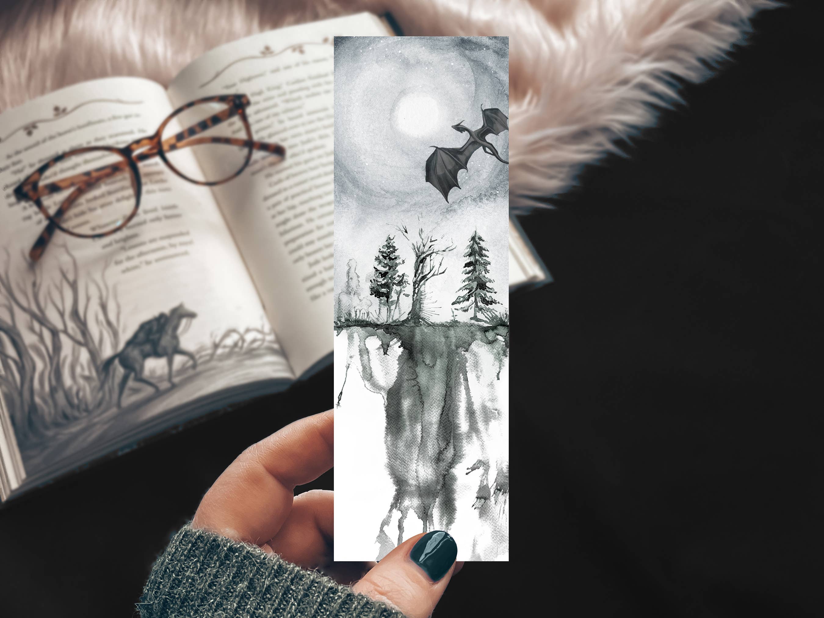 Dragon Landscape Bookmark