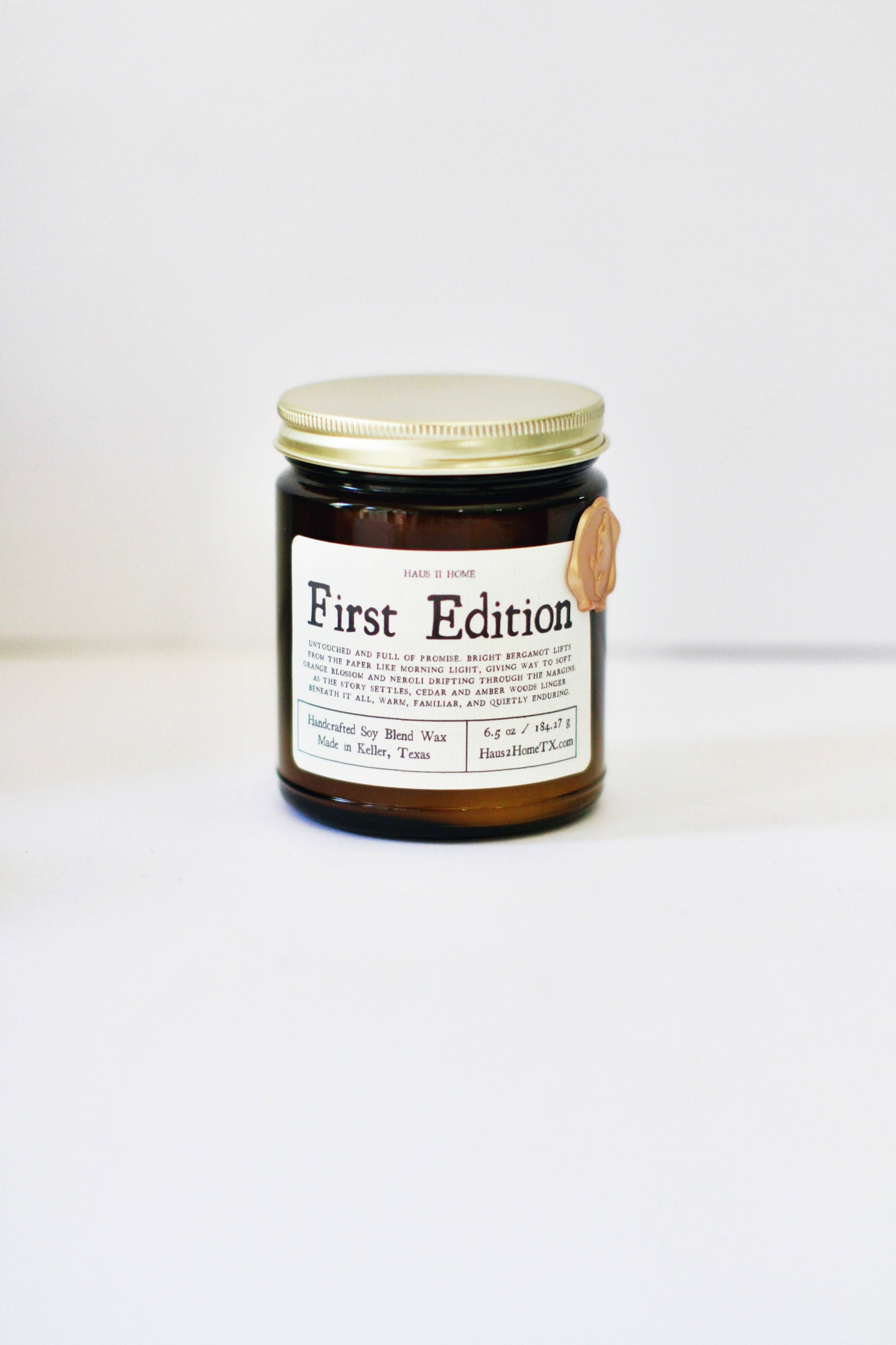 First Edition Candle | Rice Steam, Mimosa & Soft Woods