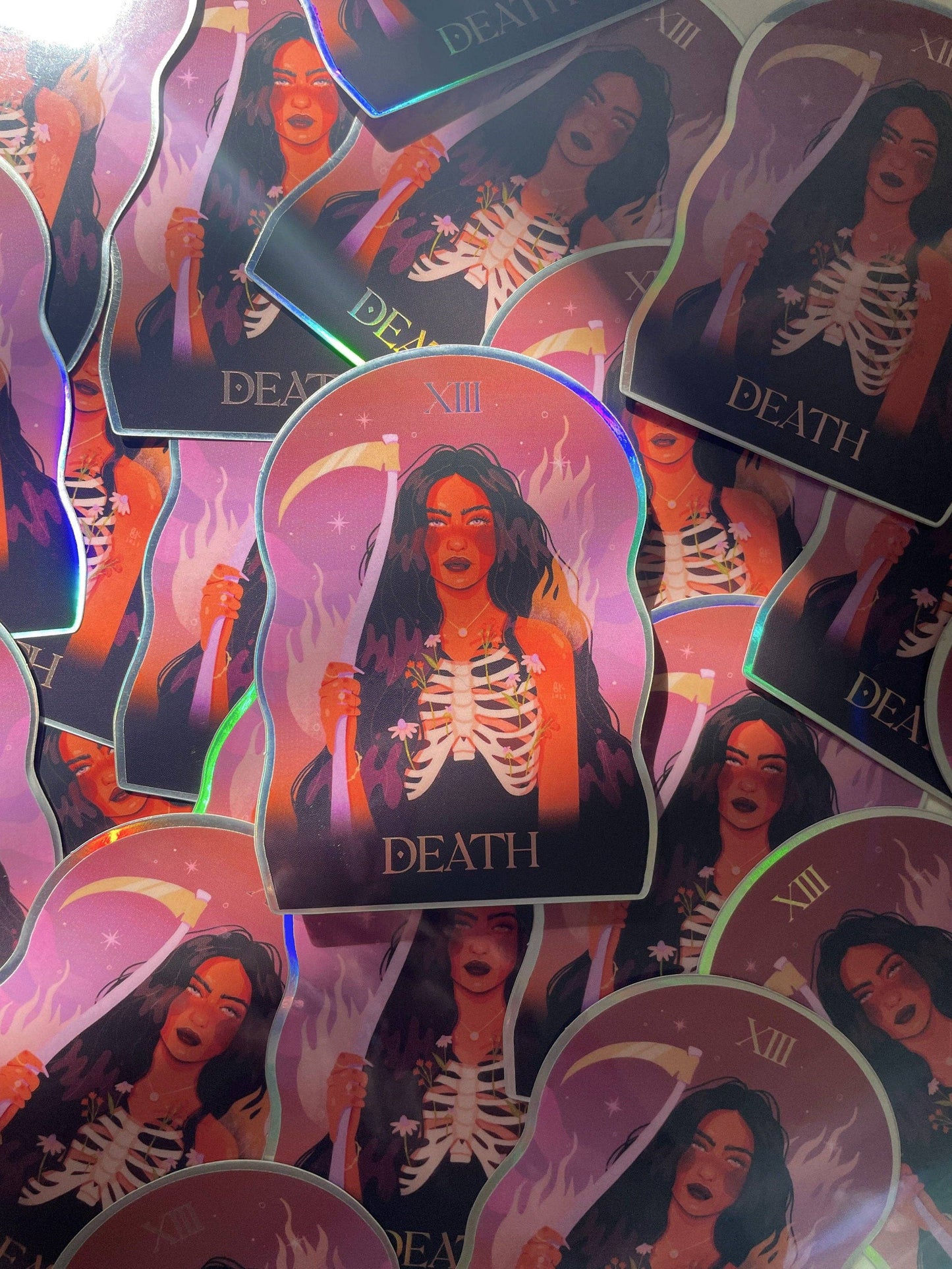Death Holographic Sticker