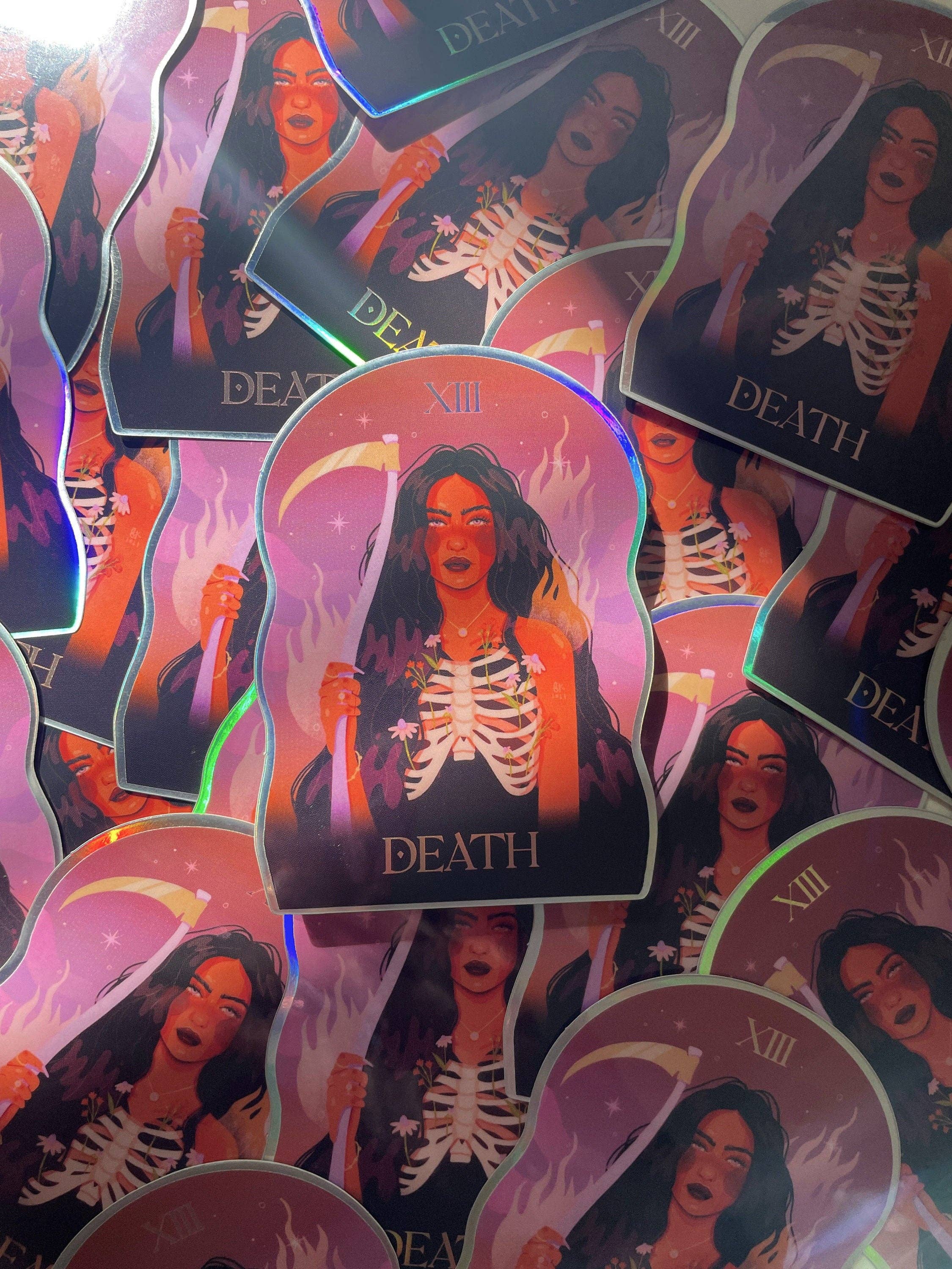Death Holographic Sticker