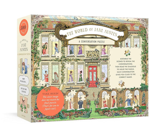 The World of Jane Austen: A Conversation Puzzle: 500-Piece Puzzle: Jigsaw Puzzle for Adults cover image