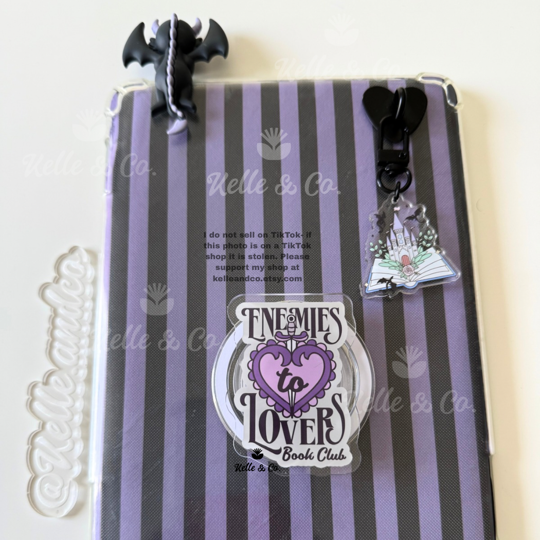 Enemies to lovers MagSafe kindle grip | book lover gifts