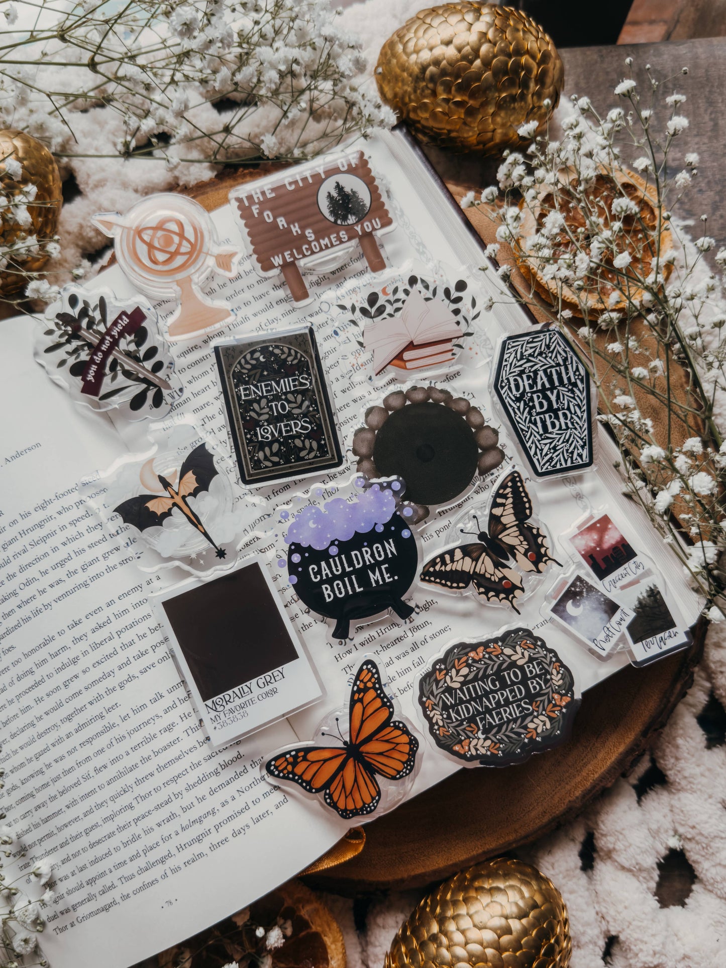 Death by TBR Coffin Kindle / Phone Grip  