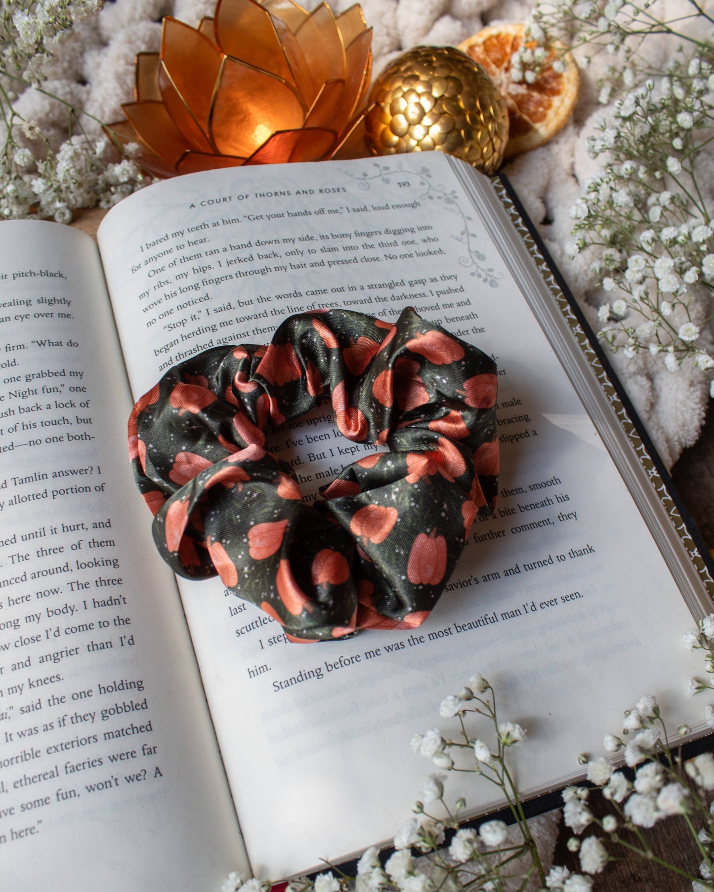 Bookish Satin Scrunchie | Magic Pumpkins