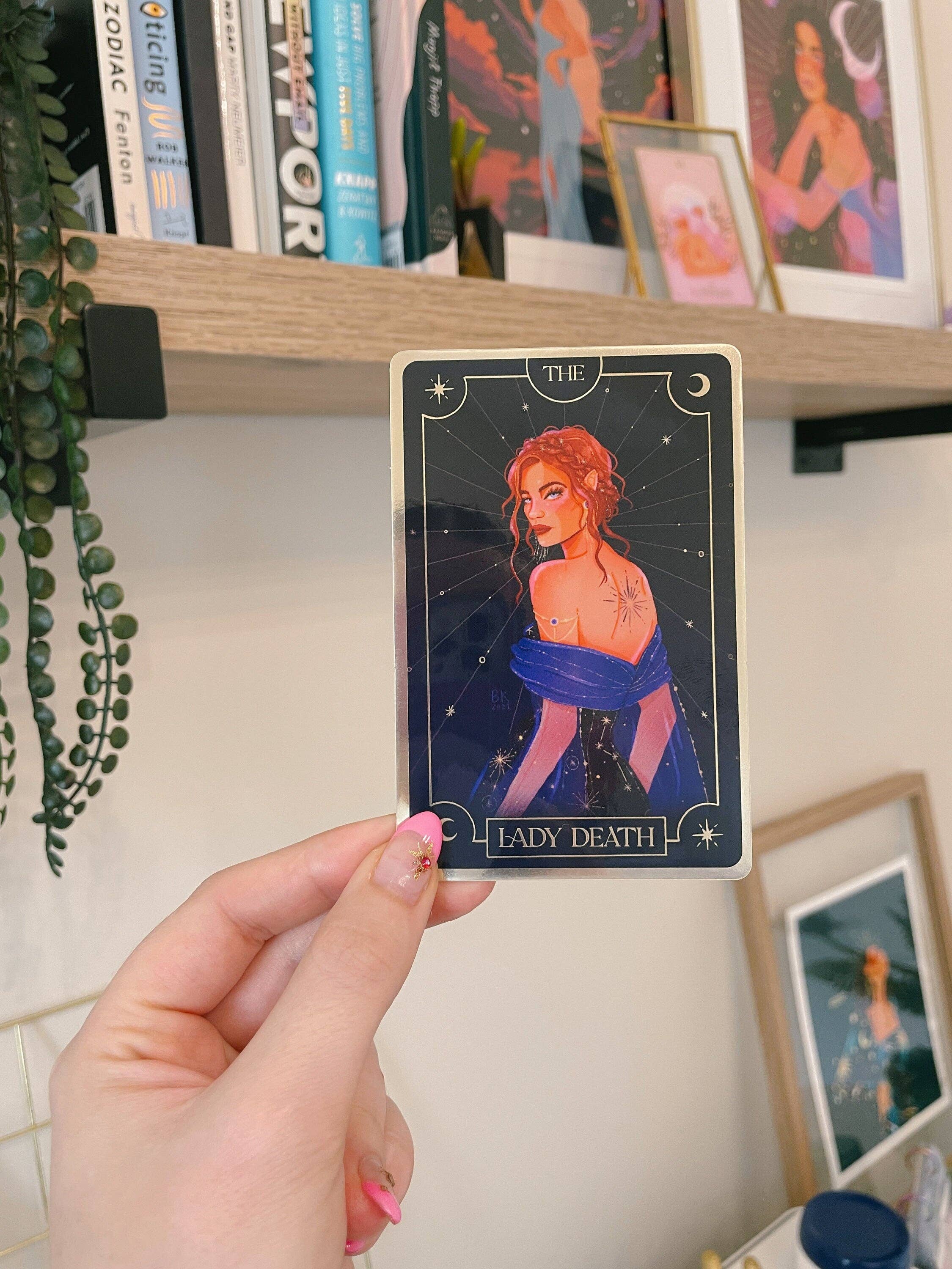 Lady Death Nesta Tarot Card Sticker