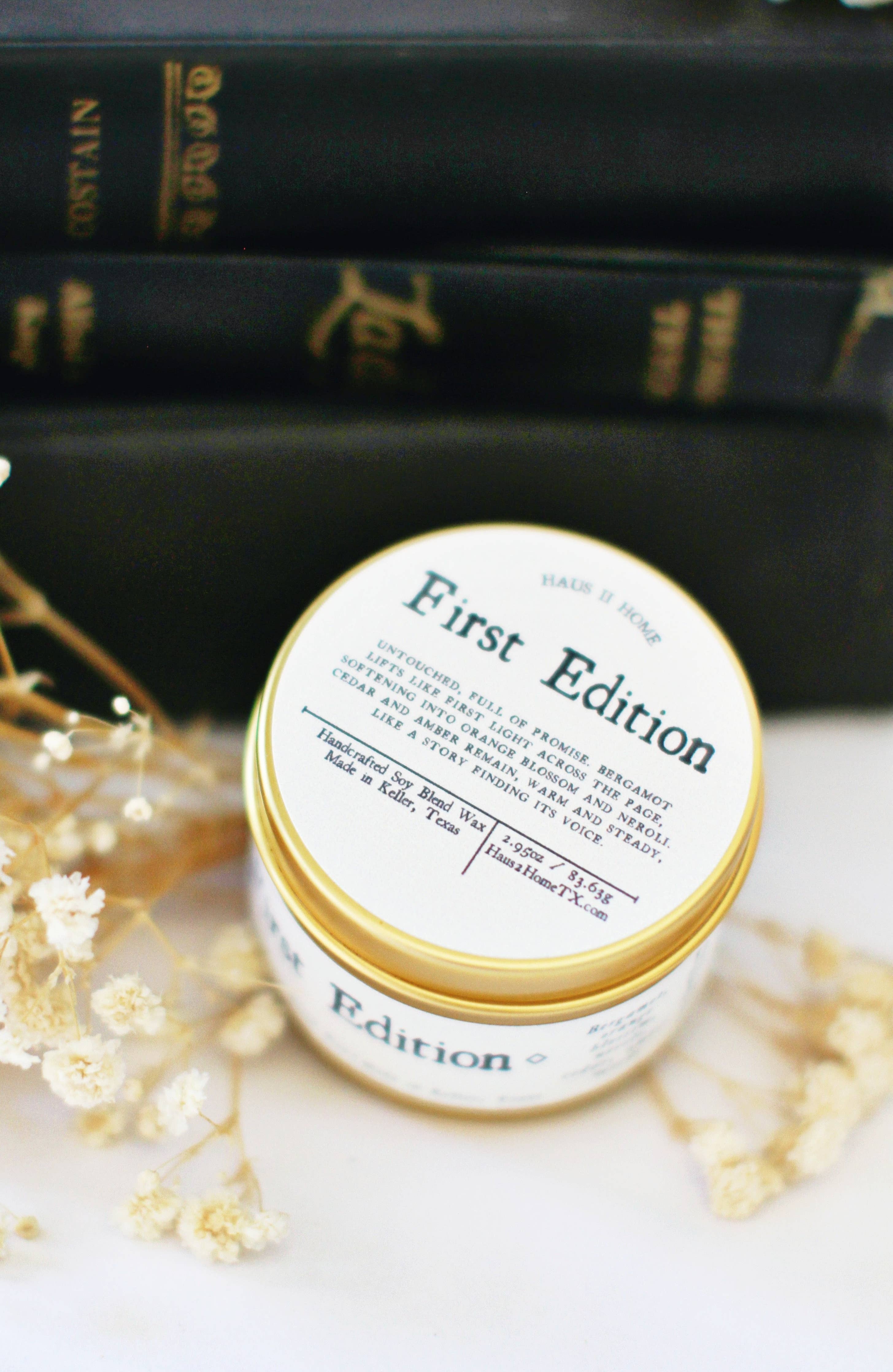 First Edition Candle | Rice Steam, Mimosa & Soft Woods