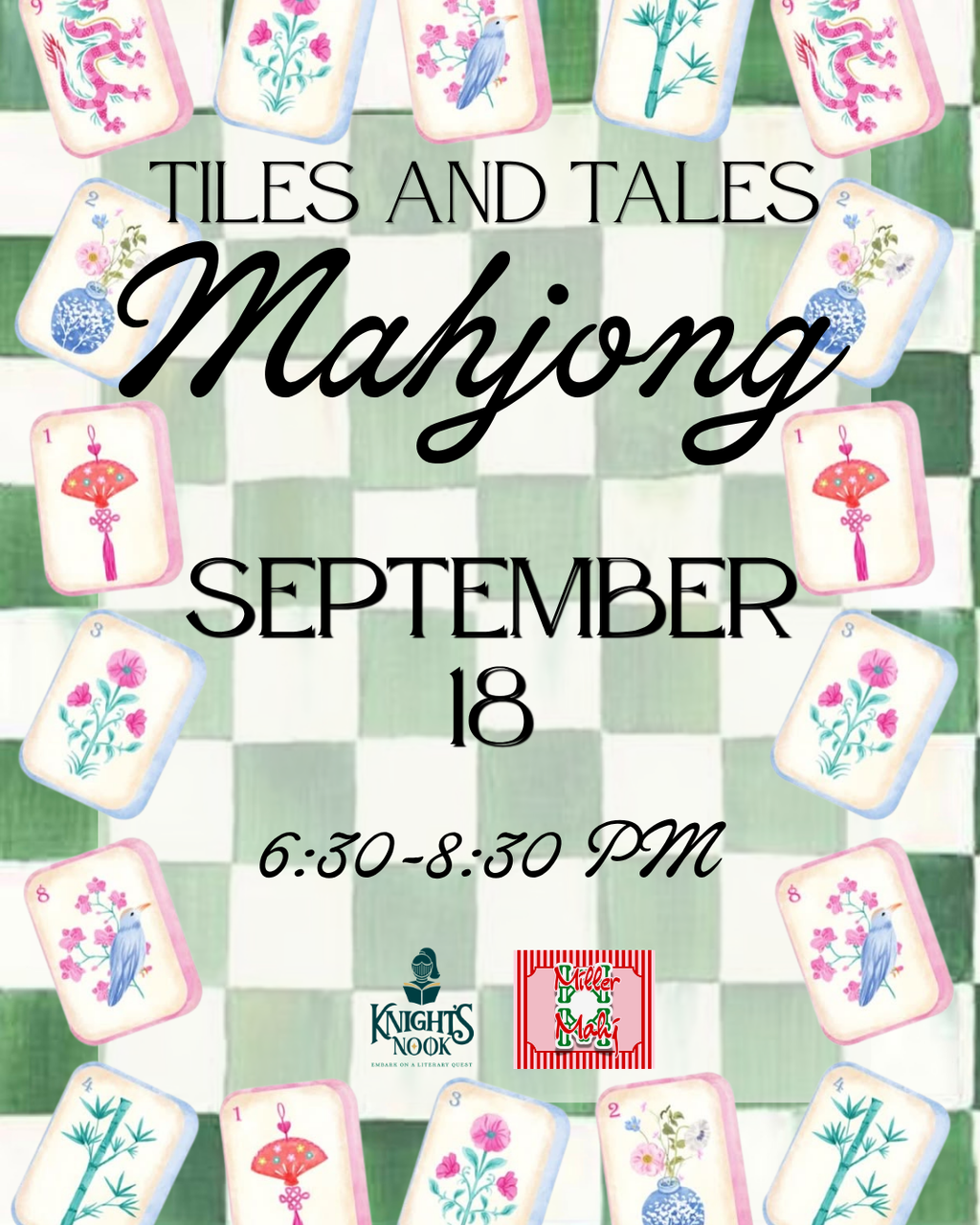 Tiles and Tales Mahjong with Knight's Nook and Miller Mahj