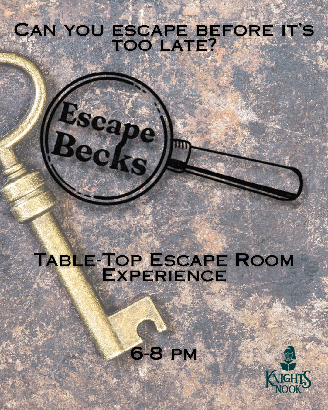 Table-Top Escape Room Game with Escape Becks