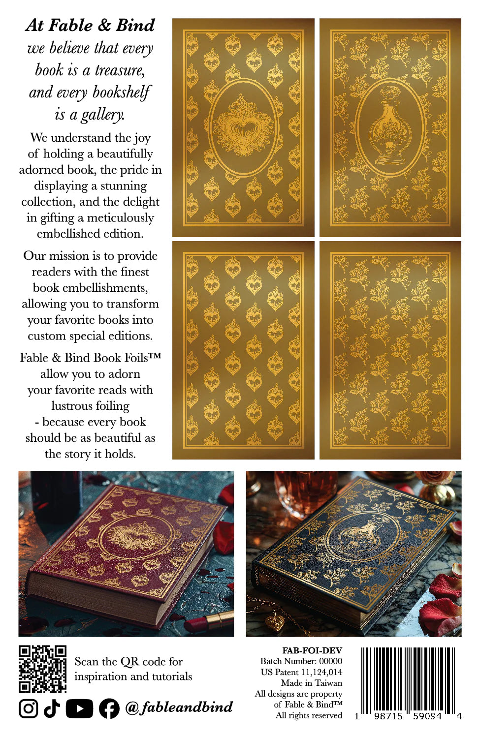 Book Foils by Fable and Bind