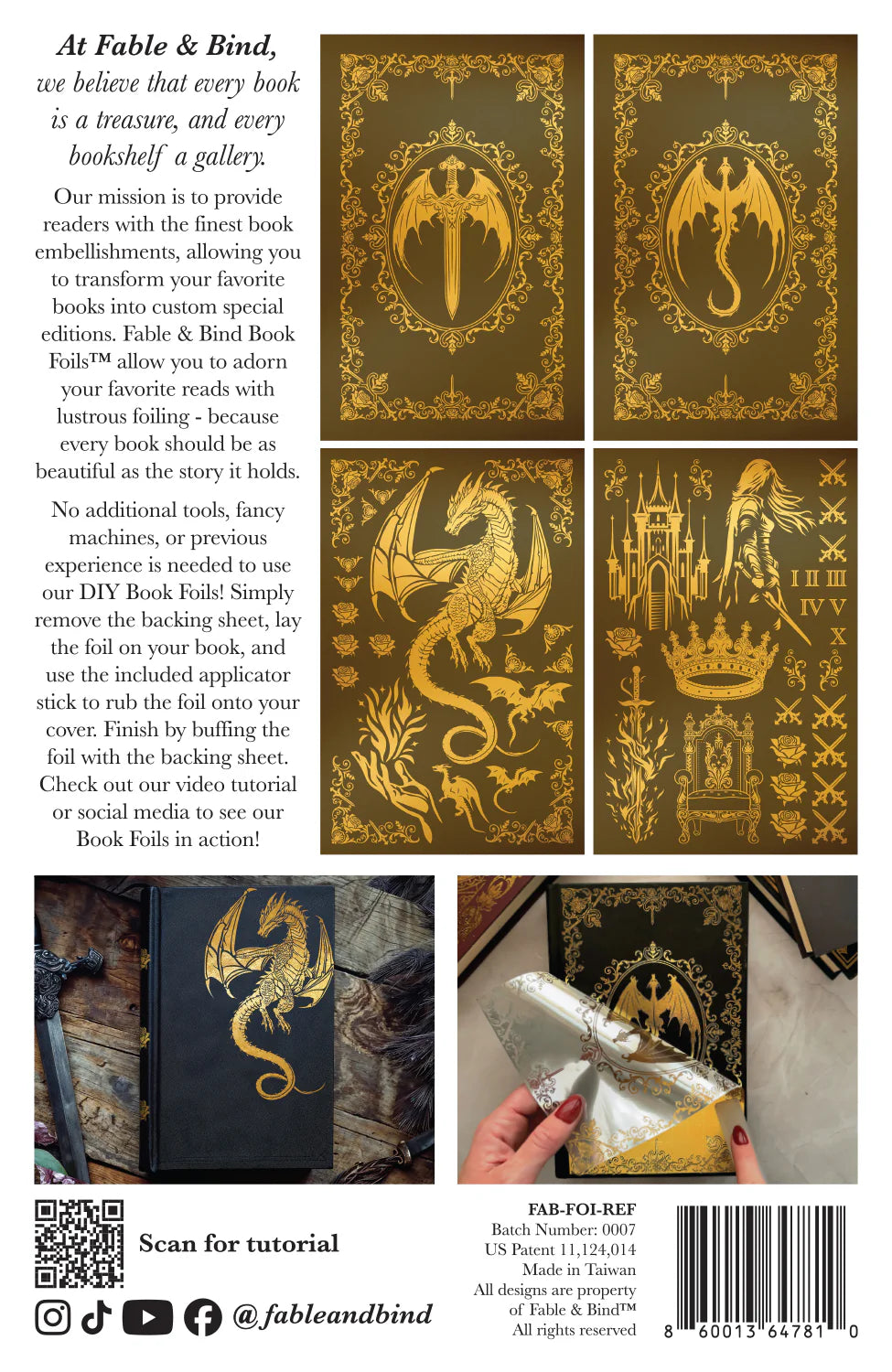 Book Foils by Fable and Bind