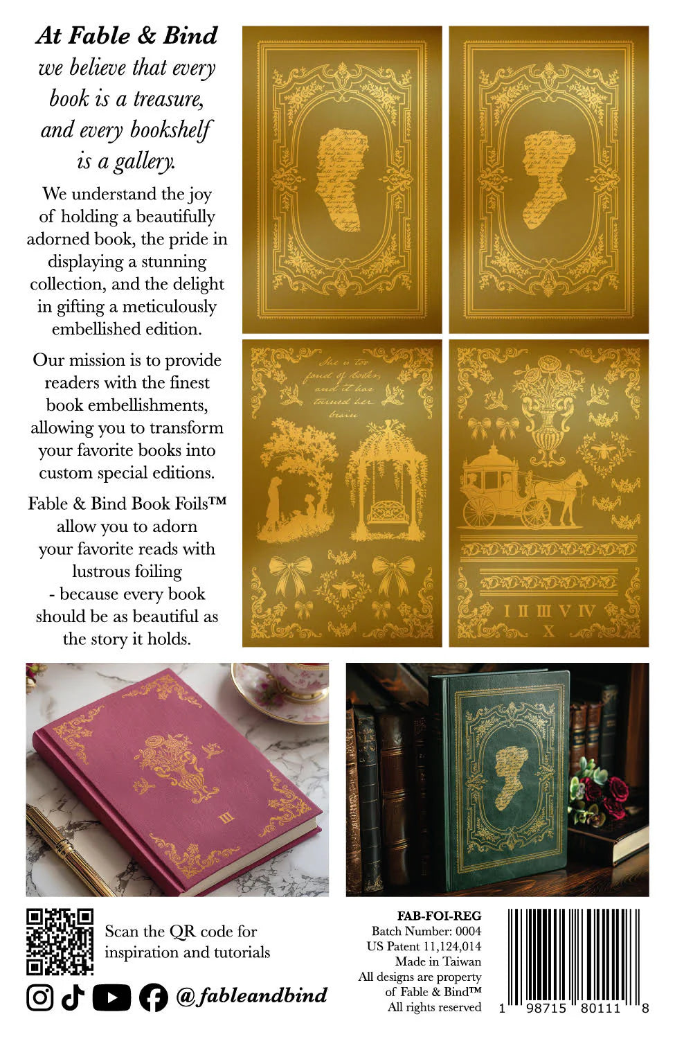 Book Foils by Fable and Bind