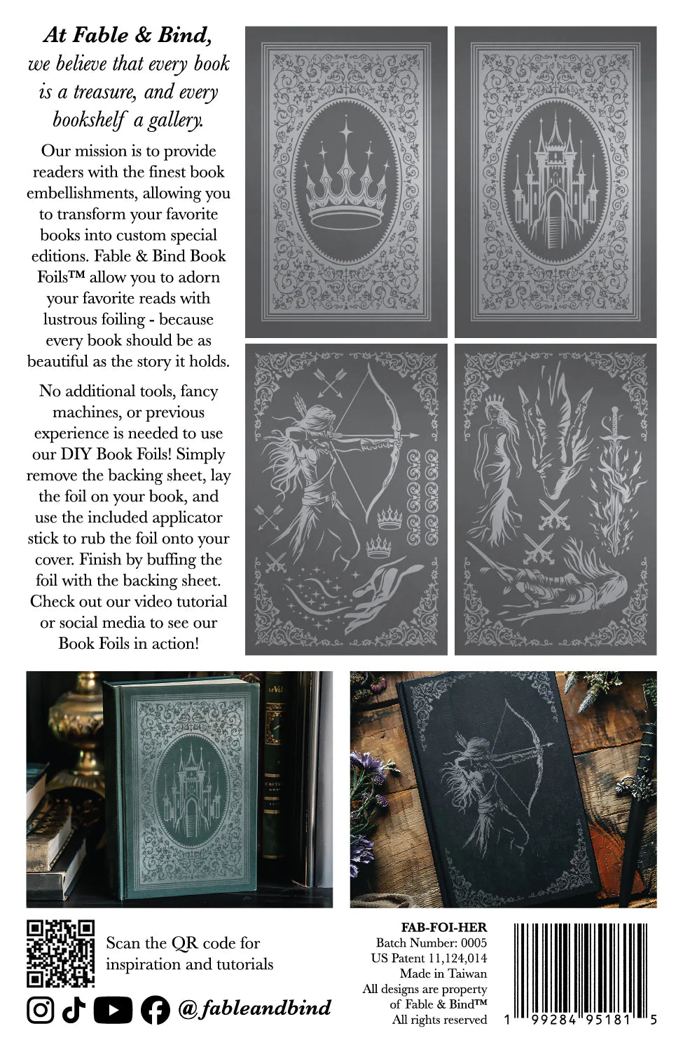 Book Foils by Fable and Bind