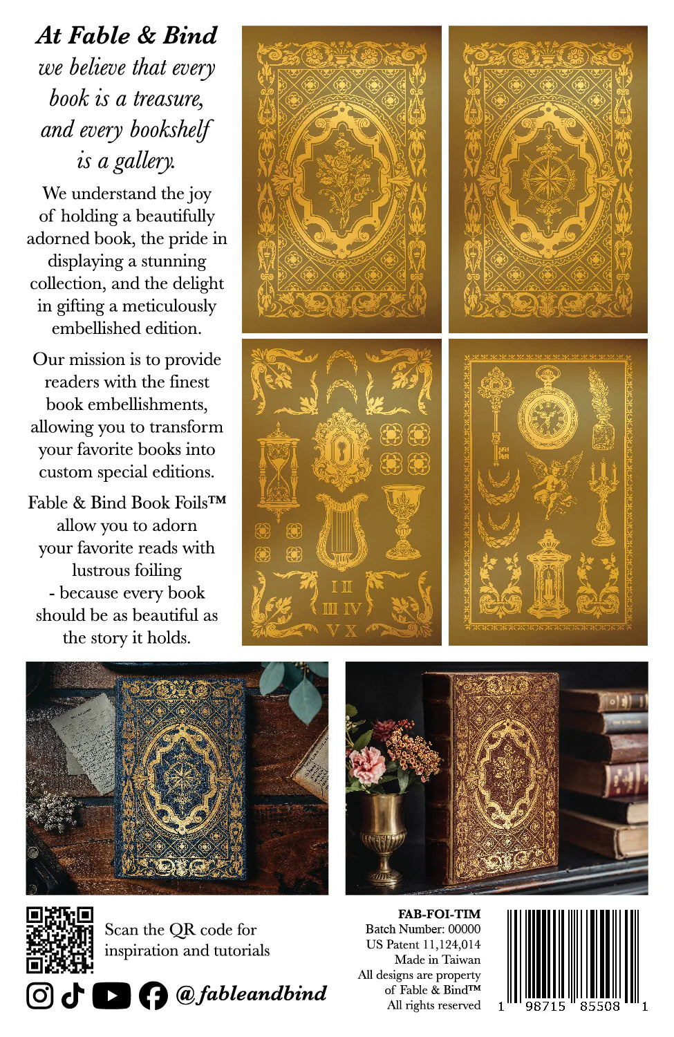Book Foils by Fable and Bind