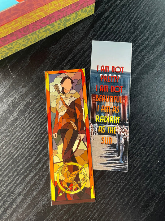 Hunger Games-Katniss Stained Glass Bookmark