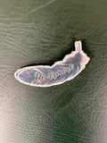 Nevermore Feather Sticker- Edgar Allan Poe