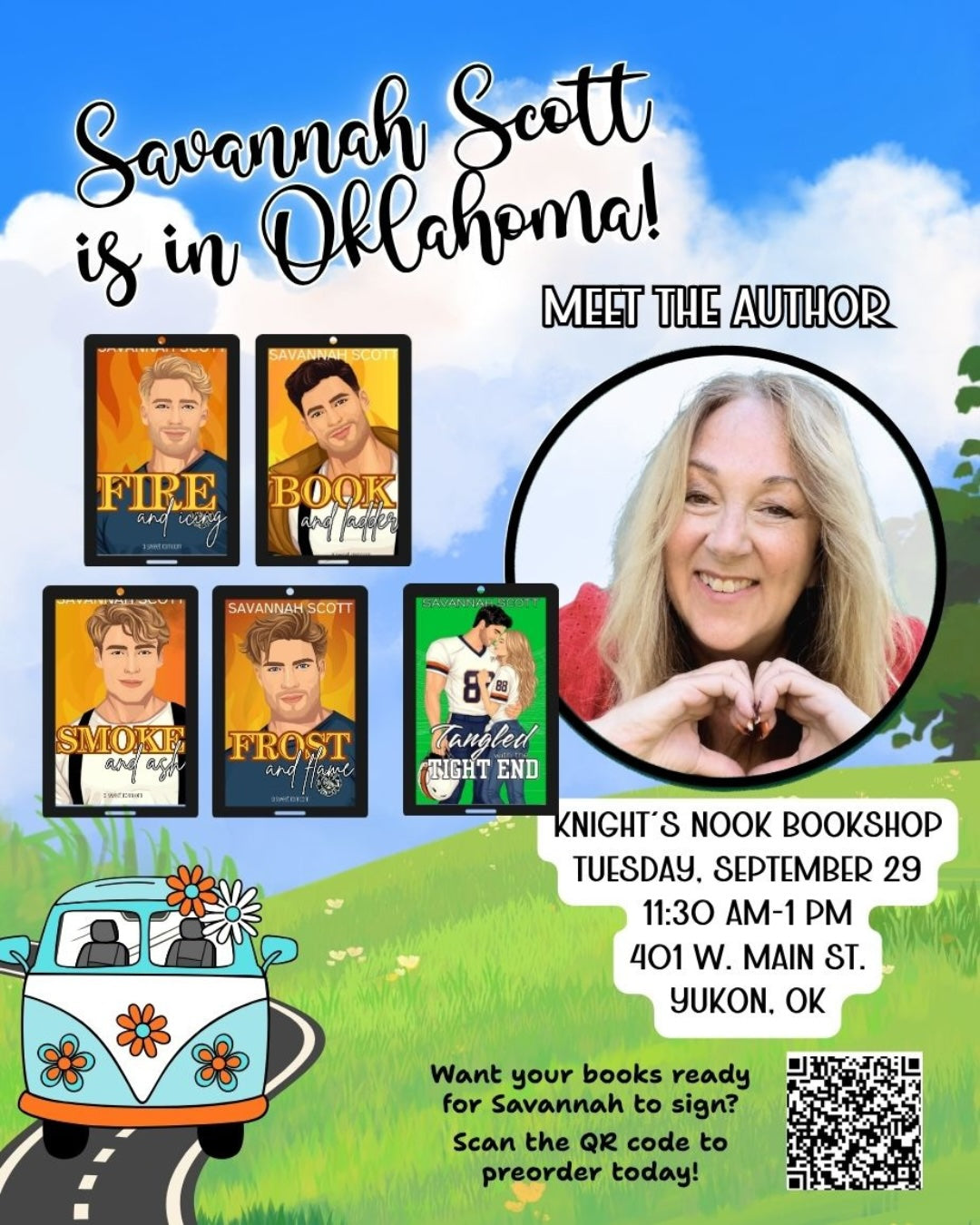 Signing with Savannah Scott on September 29