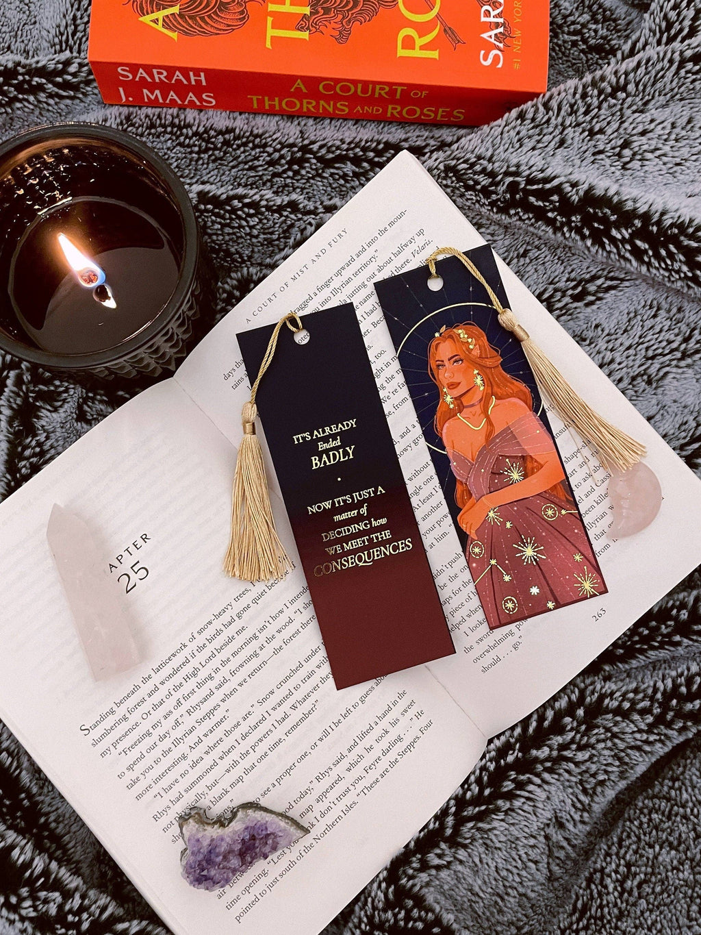 Elain *Gold Foil* Bookmark