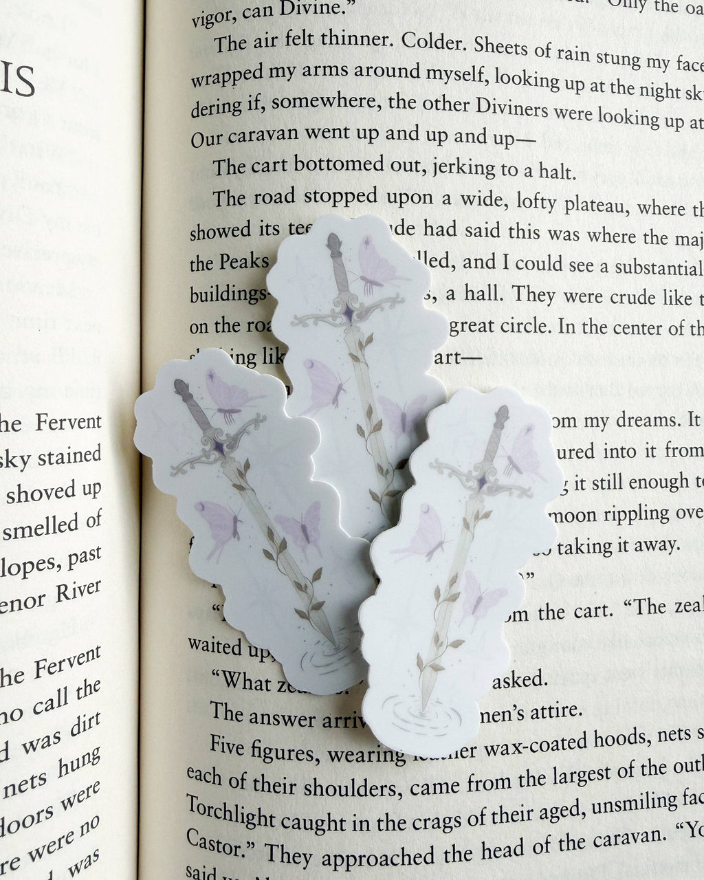 Sword and Moths Sticker