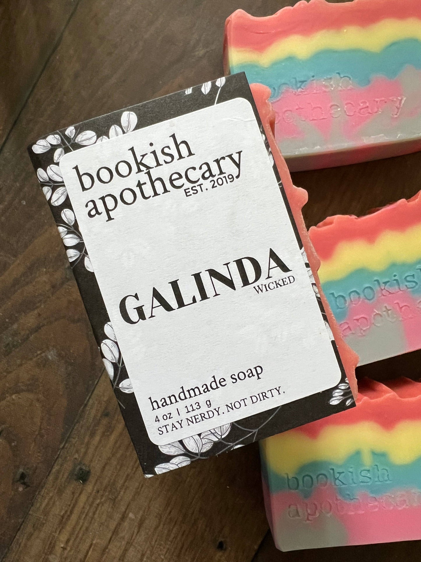 Galinda Book Lover Handmade Soap -Wicked Inspired