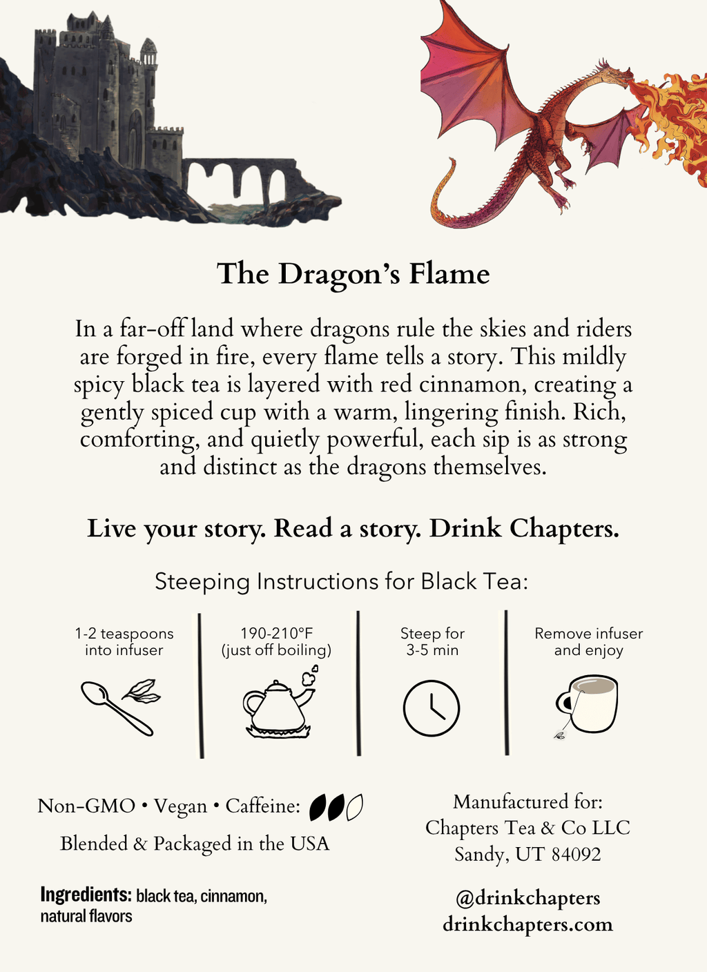 The Dragon's Flame (Red-Hot Spiced Cinnamon Black Tea) 2oz