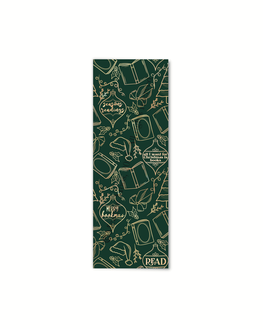 PREORDER | Green Seasons Readings Christmas Foil Bookmark