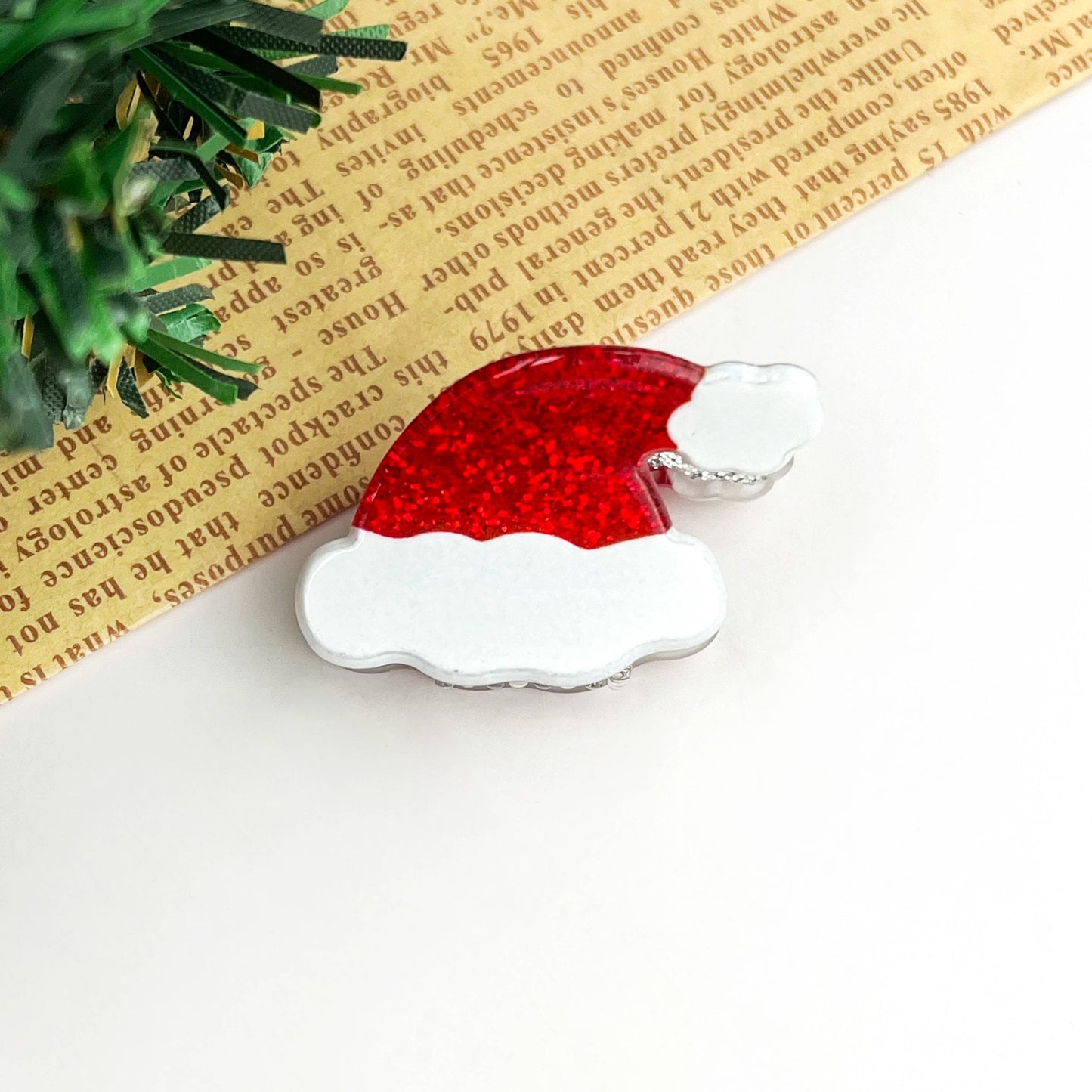 Christmas Mini Hair Claw Clips, Christmas Tree Hair Clip