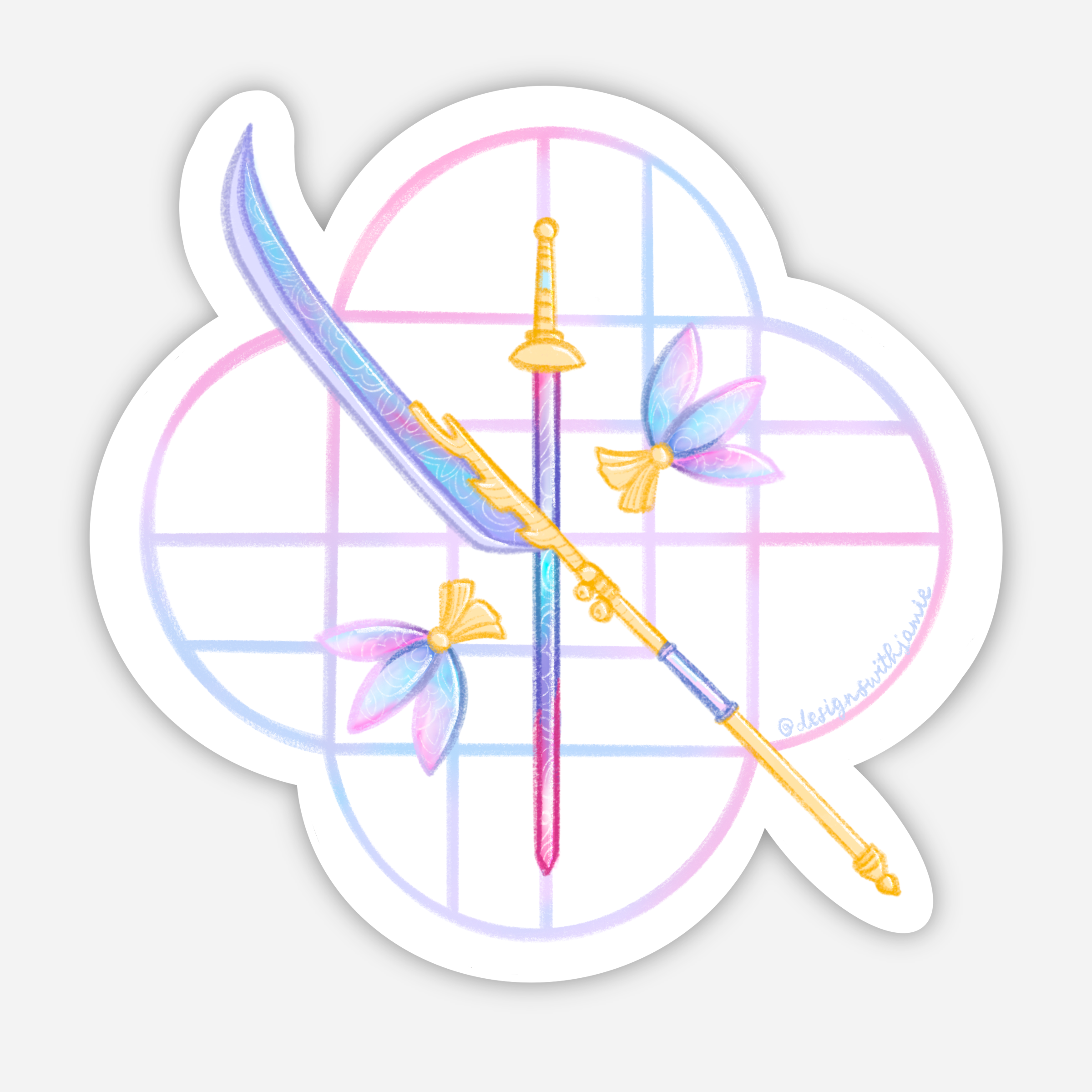 Huntrix Weapons Sticker