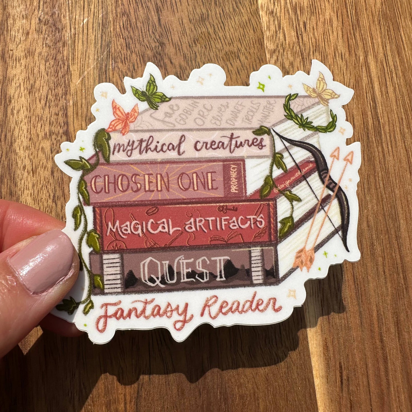 Fantasy Reader Sticker
