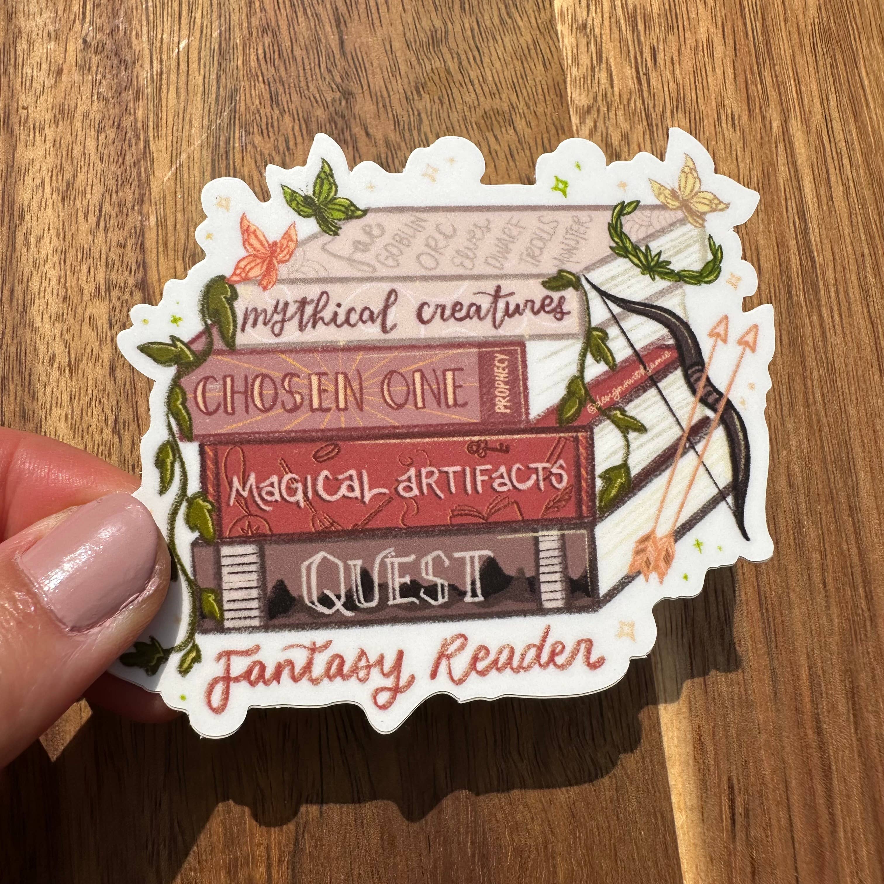 Fantasy Reader Sticker