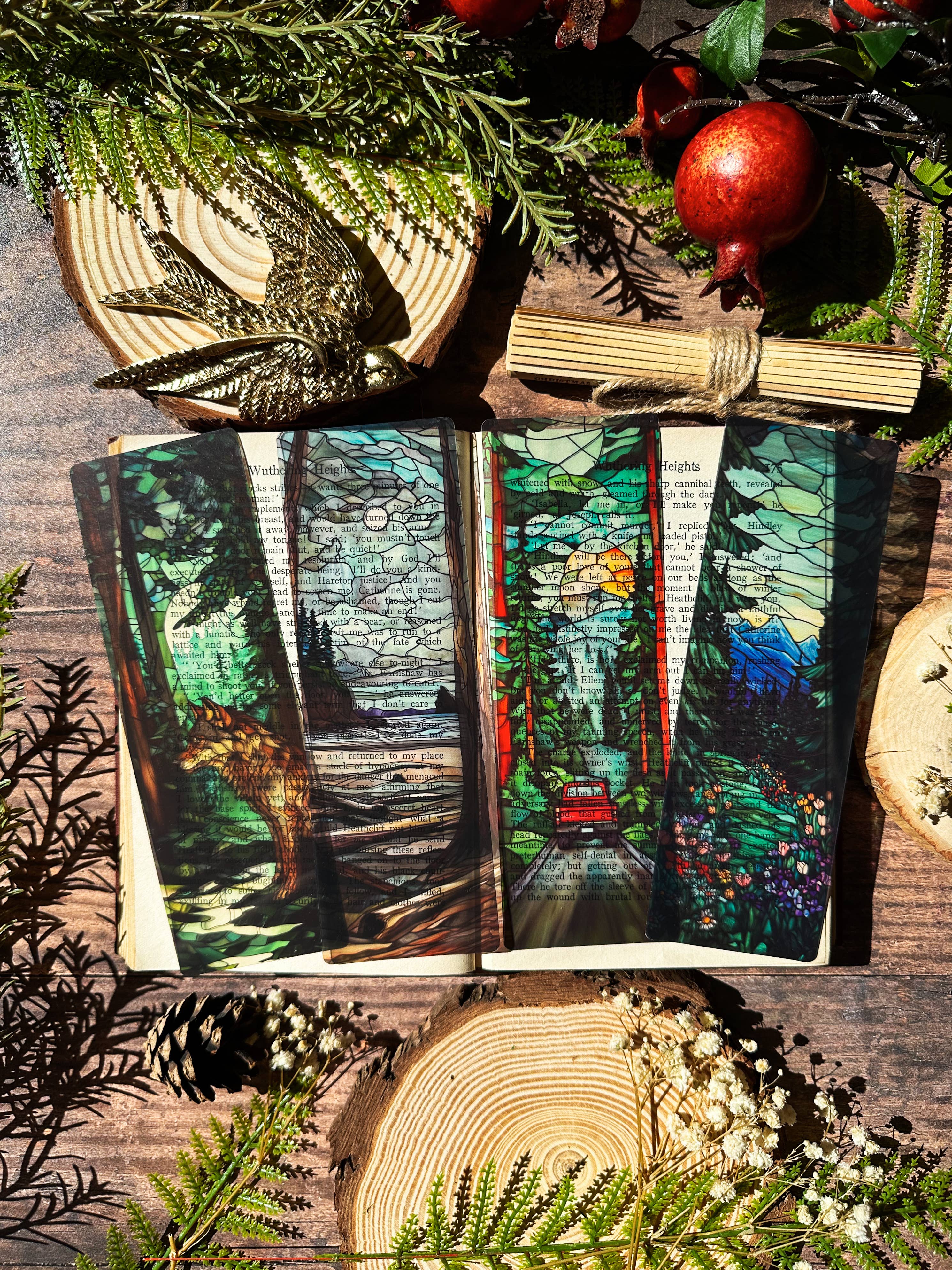 Red Truck Stained Glass Bookmarks