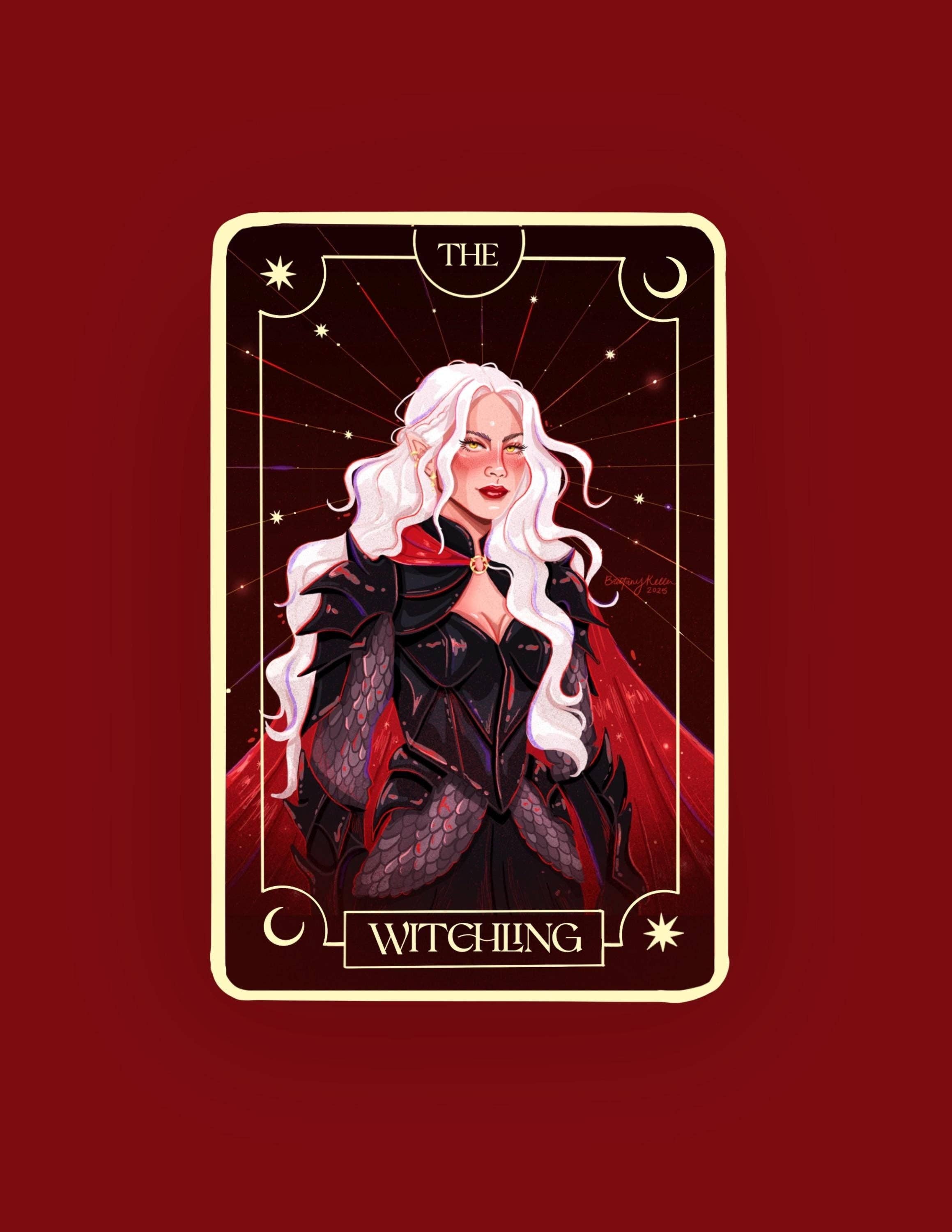 The Witchling Manon Tarot Card Sticker