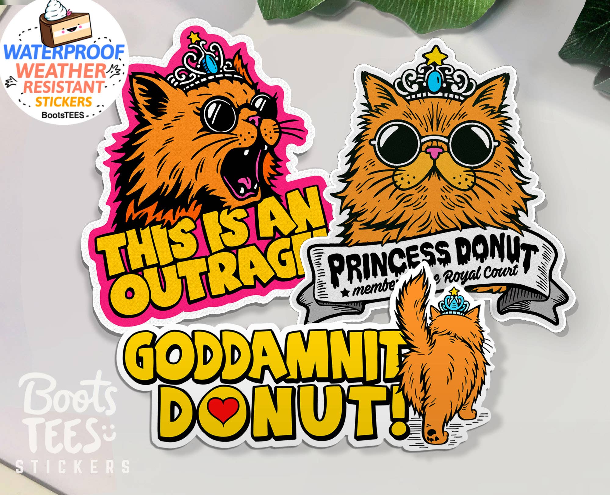 Dungeon Crawler Carl Stickers 3" Princess Donut Quote Decals