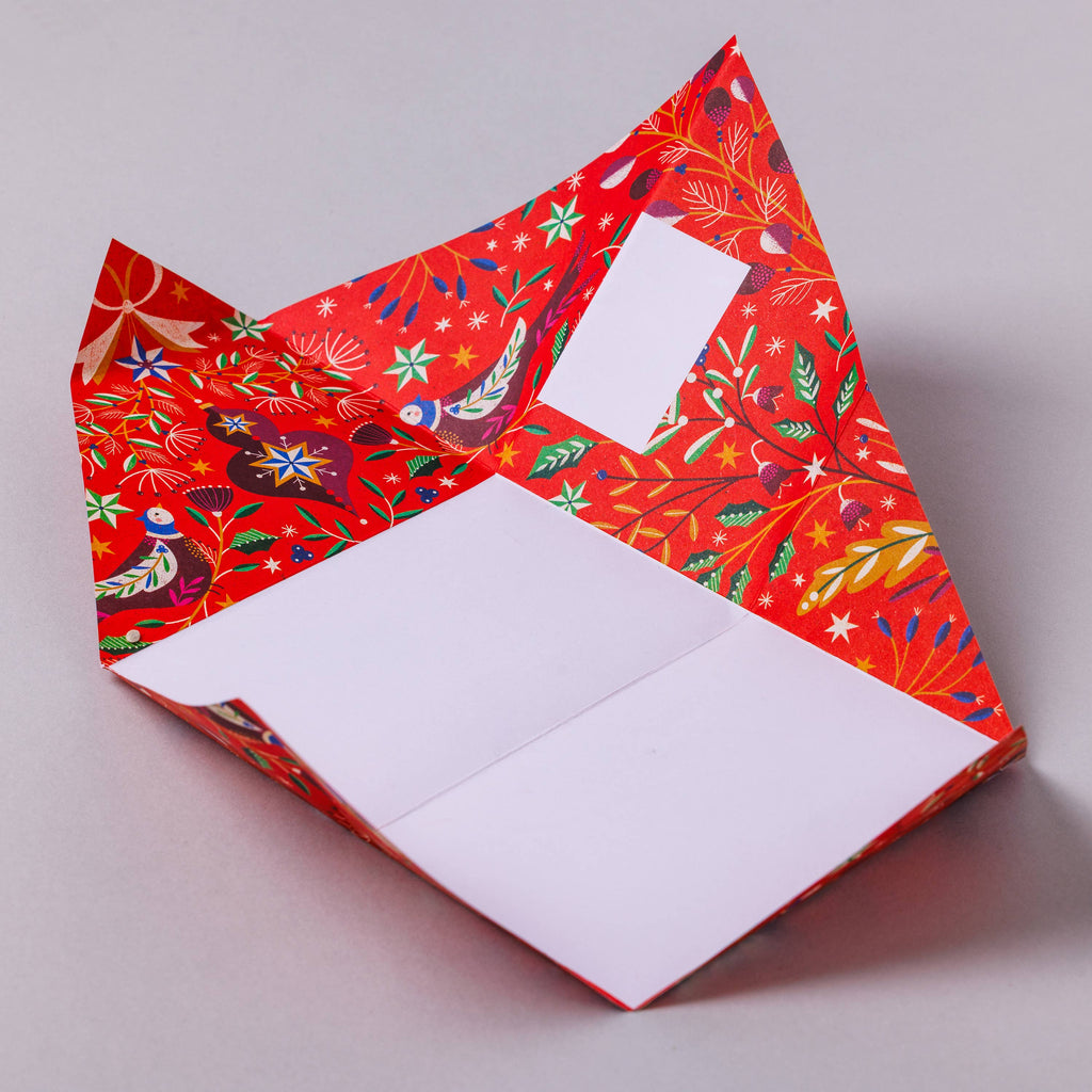 Festive Pigeon, Holiday Stationery Letter Set – Pack of 6