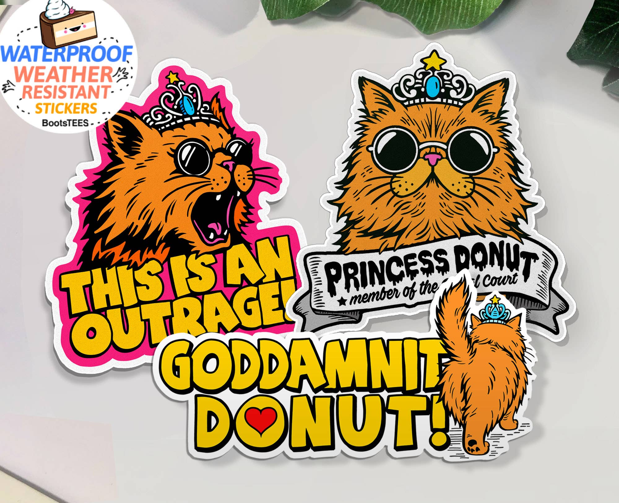 Dungeon Crawler Carl Stickers 3" Princess Donut Quote Decals