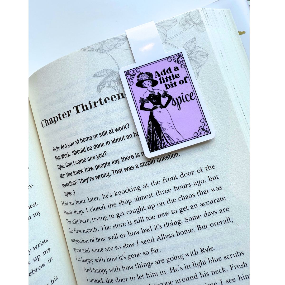 Add a little bit of spice smut vintage magnetic bookmark